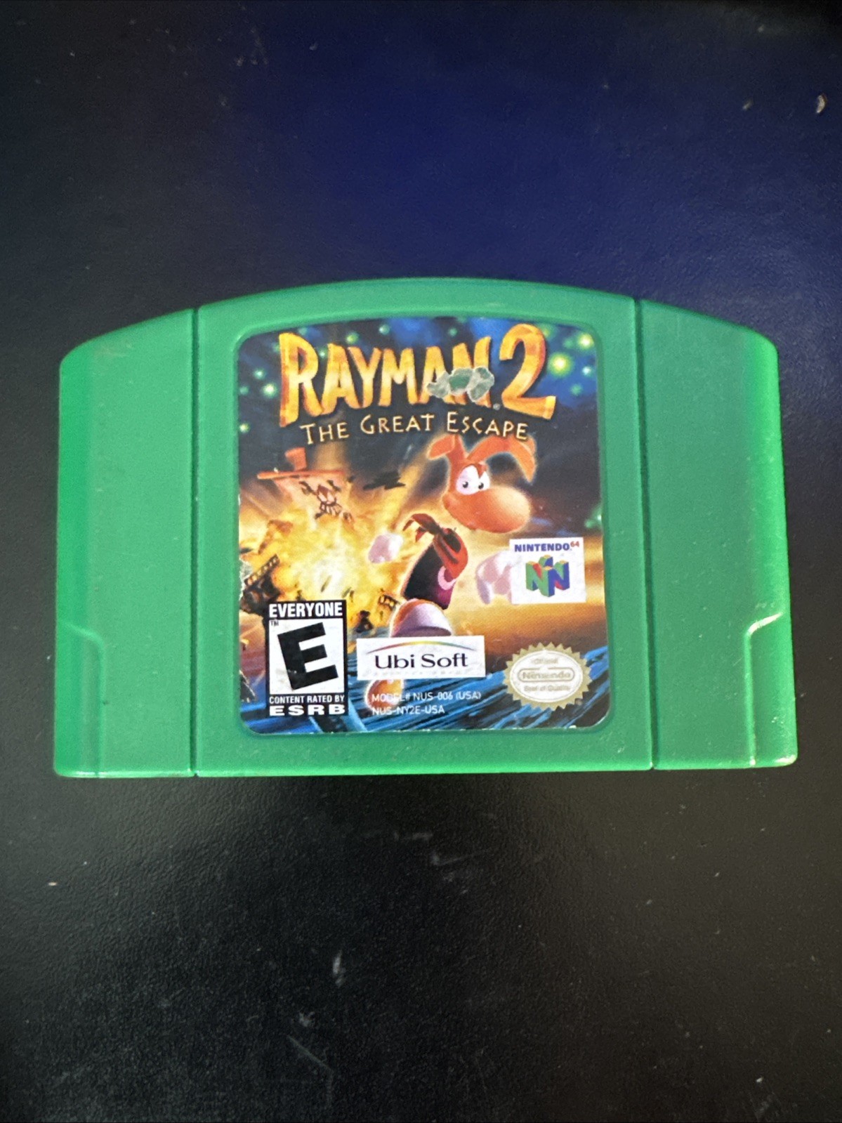 Rayman 2: The Great Escape (Nintendo 64, 1999) Authentic Tested N64 Cleaned