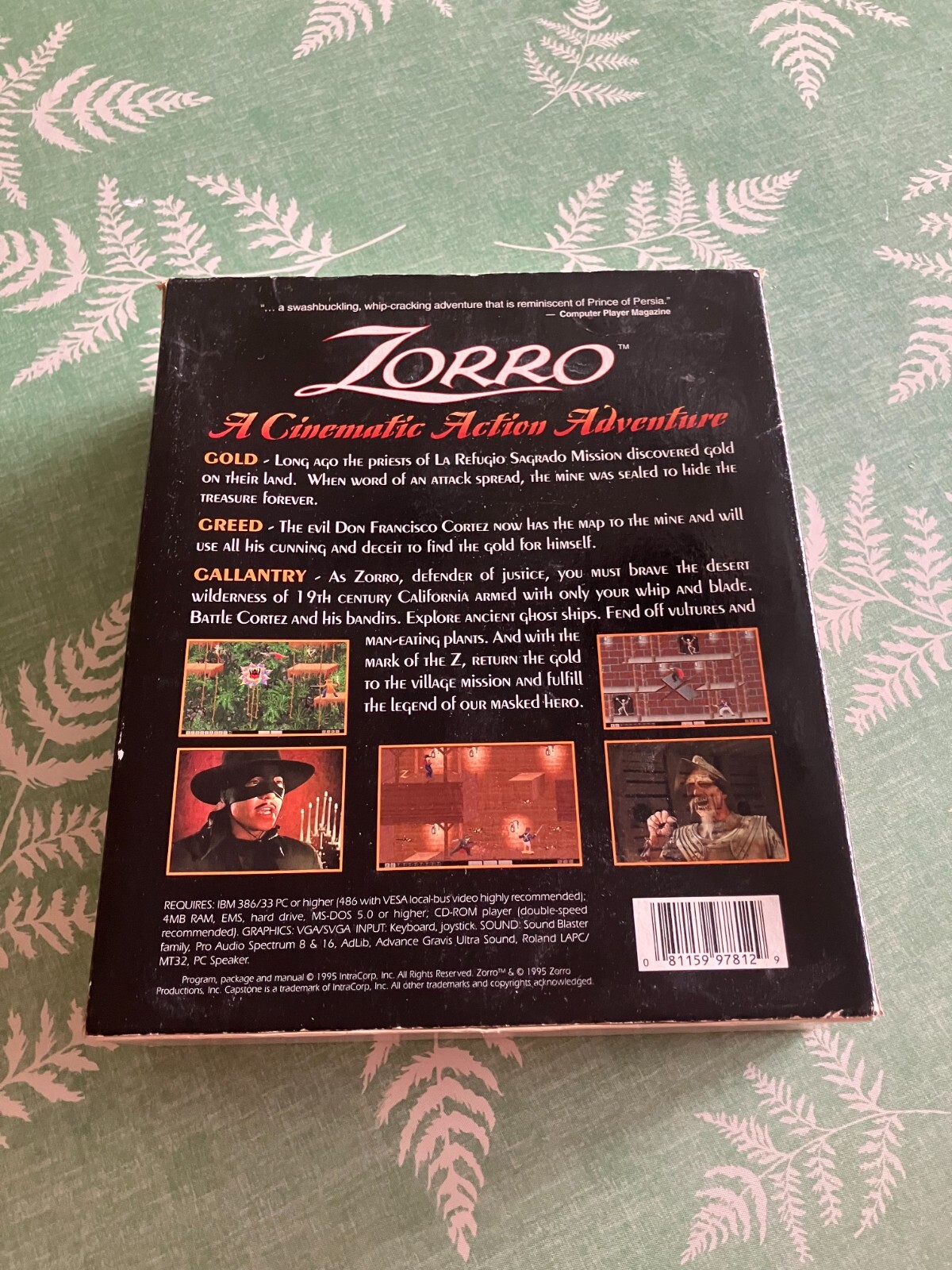 Zorro (PC, 1995) COMPLETE CIB