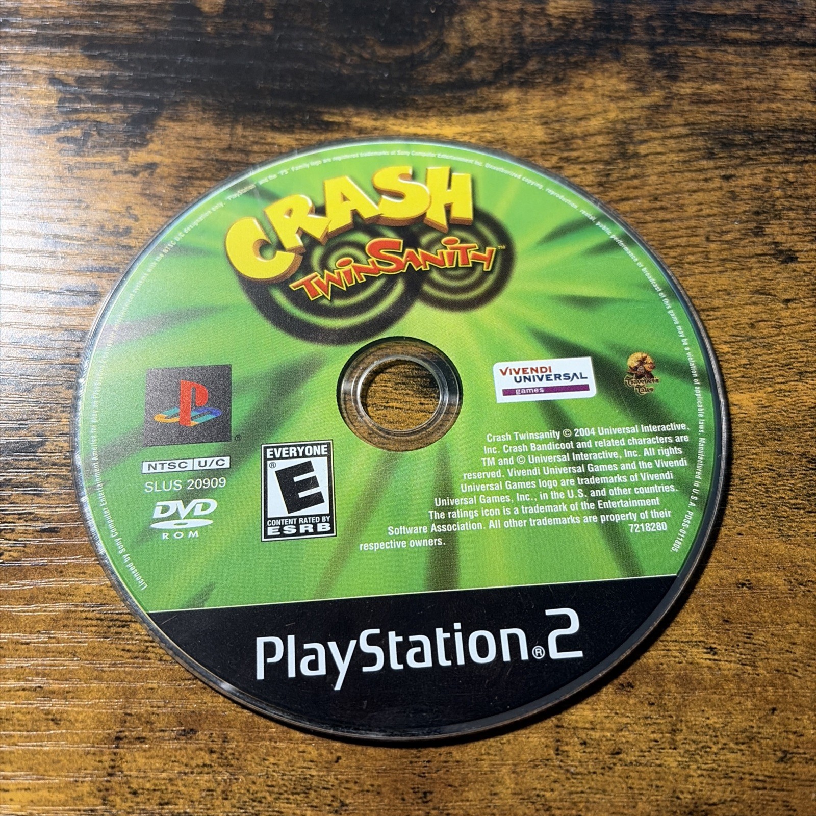 Crash TwinSanity PS2 Sony PlayStation 2 – Disc Only