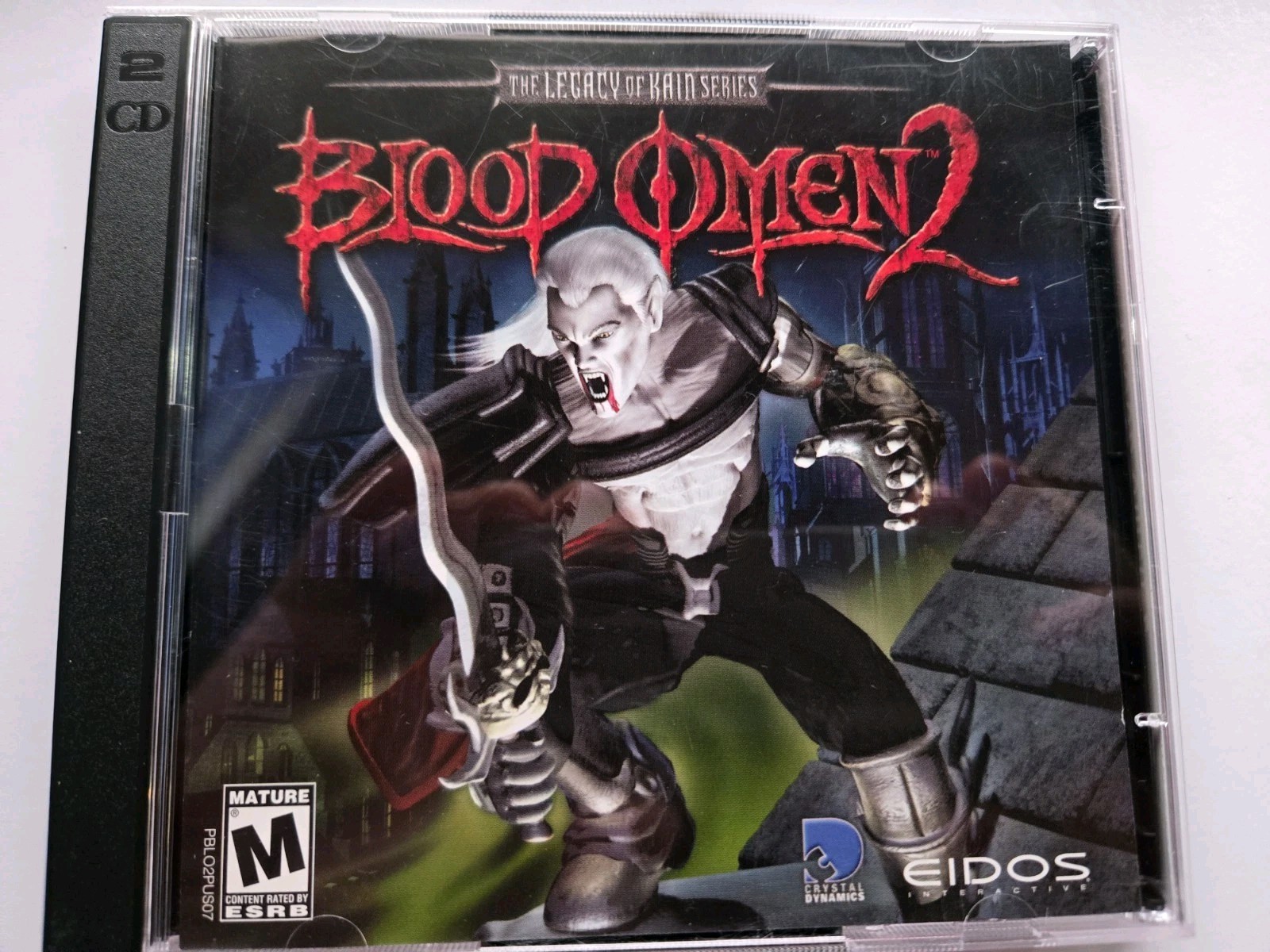Blood Omen 2 (PC, 2002, 2 Disc Game, Windows XP) The Legacy of Kain Series Mint