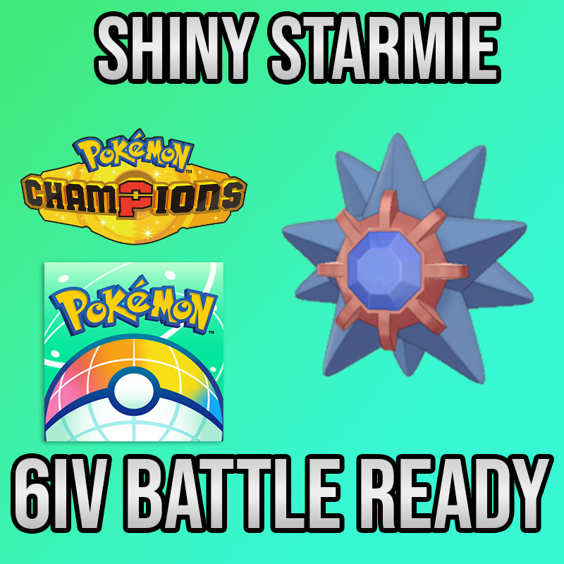 ✨6IV SHINY Starmie Battle Ready🚀 POKEMON HOME✨Pokemon Champions✨