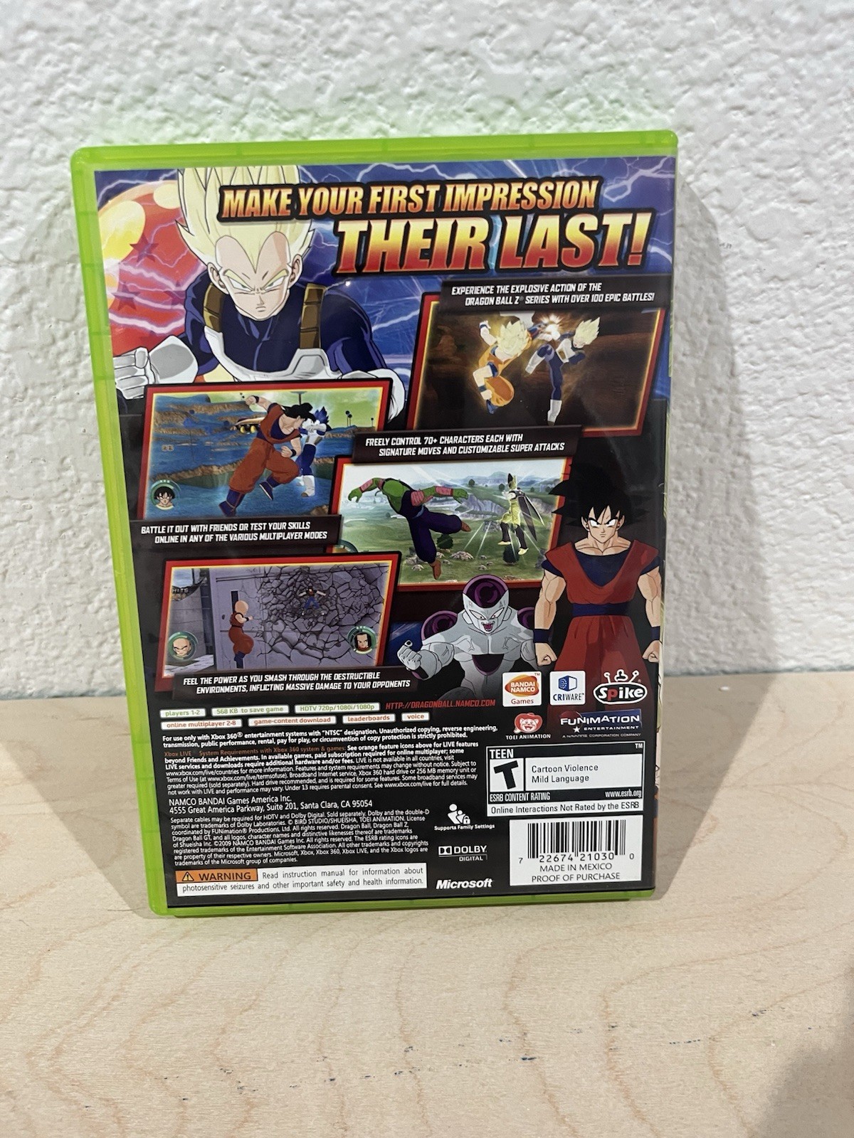 Dragon Ball: Raging Blast (Microsoft Xbox 360, 2009) Check Description