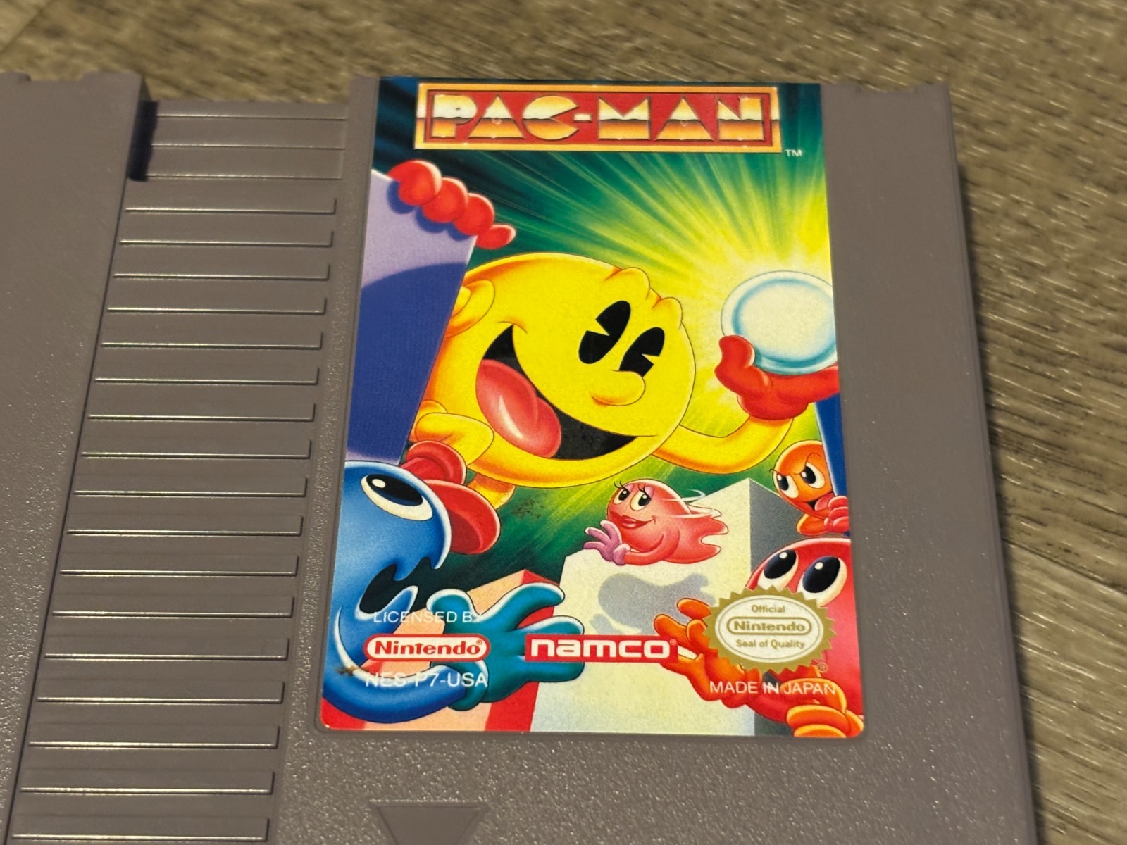 Pac-Man Namco Version Nintendo Nes Cleaned & Tested Authentic
