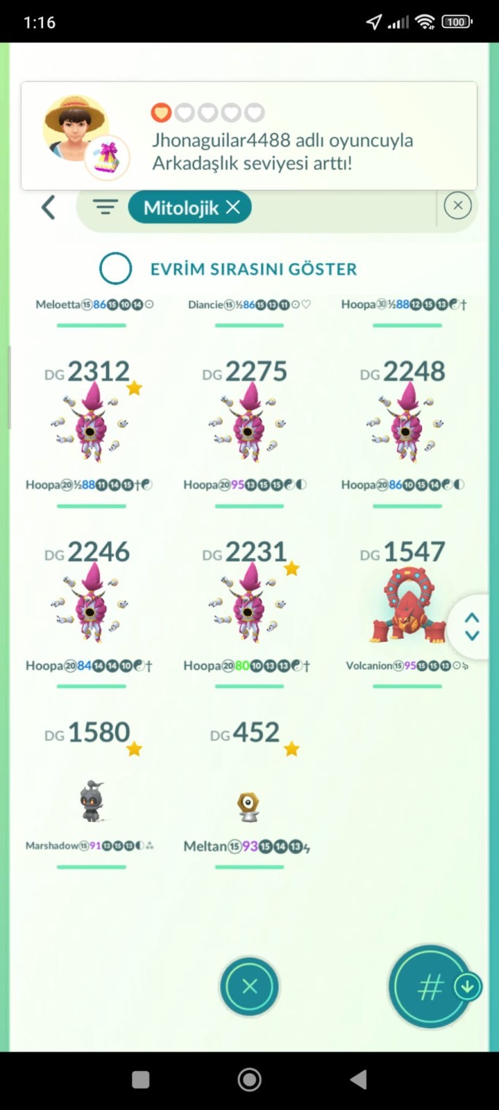 Pokémon Go level 72 lvl – 2016