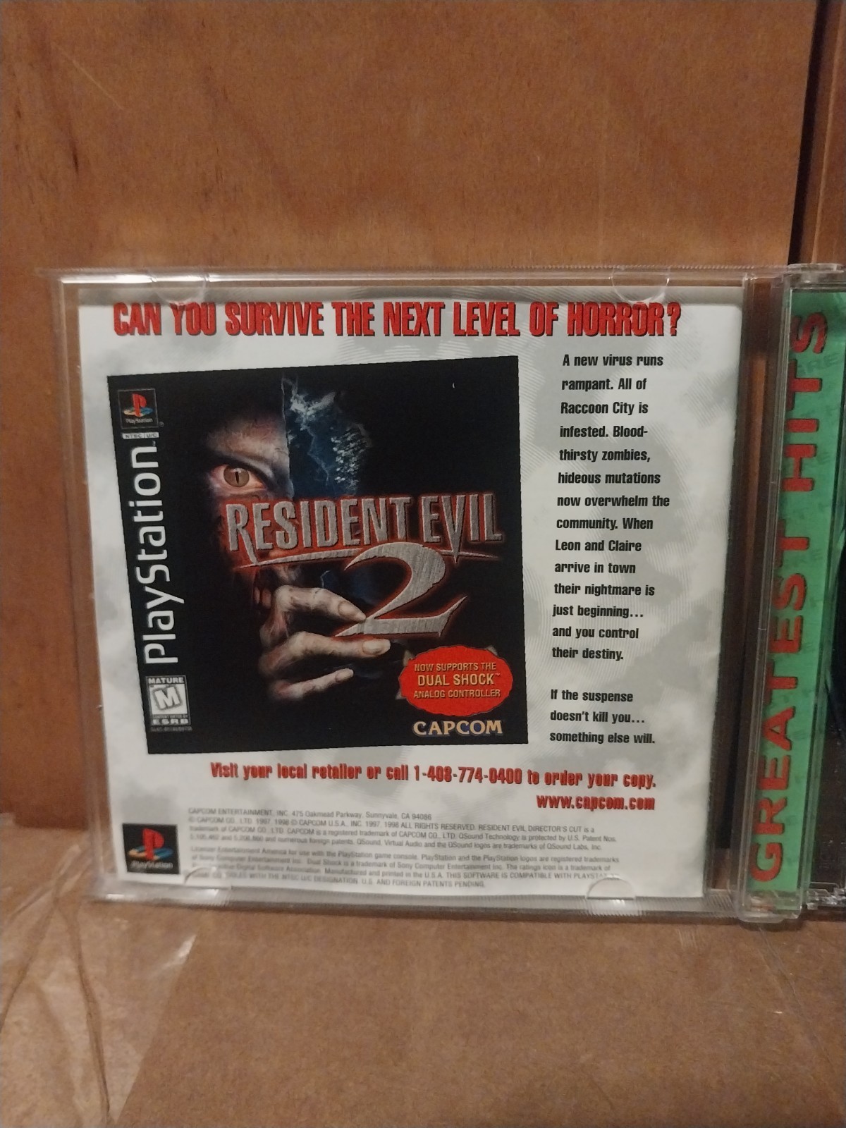 Resident Evil Director’s Cut Greatest Hits PlayStation CIB Black Label Horror