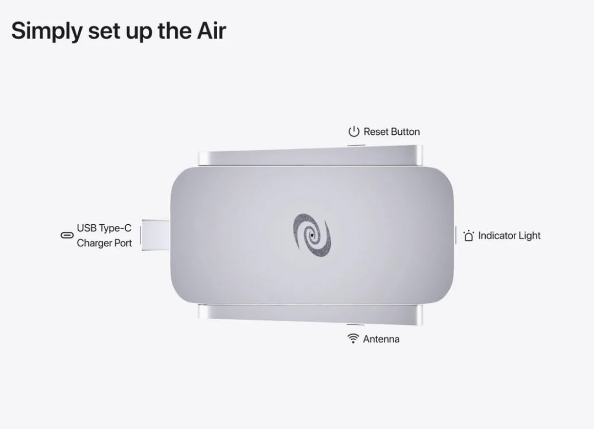 Deeper Connect Air Pocket-Sized Wireless 5.31 x 2.56 x 0.79 inches, Silver