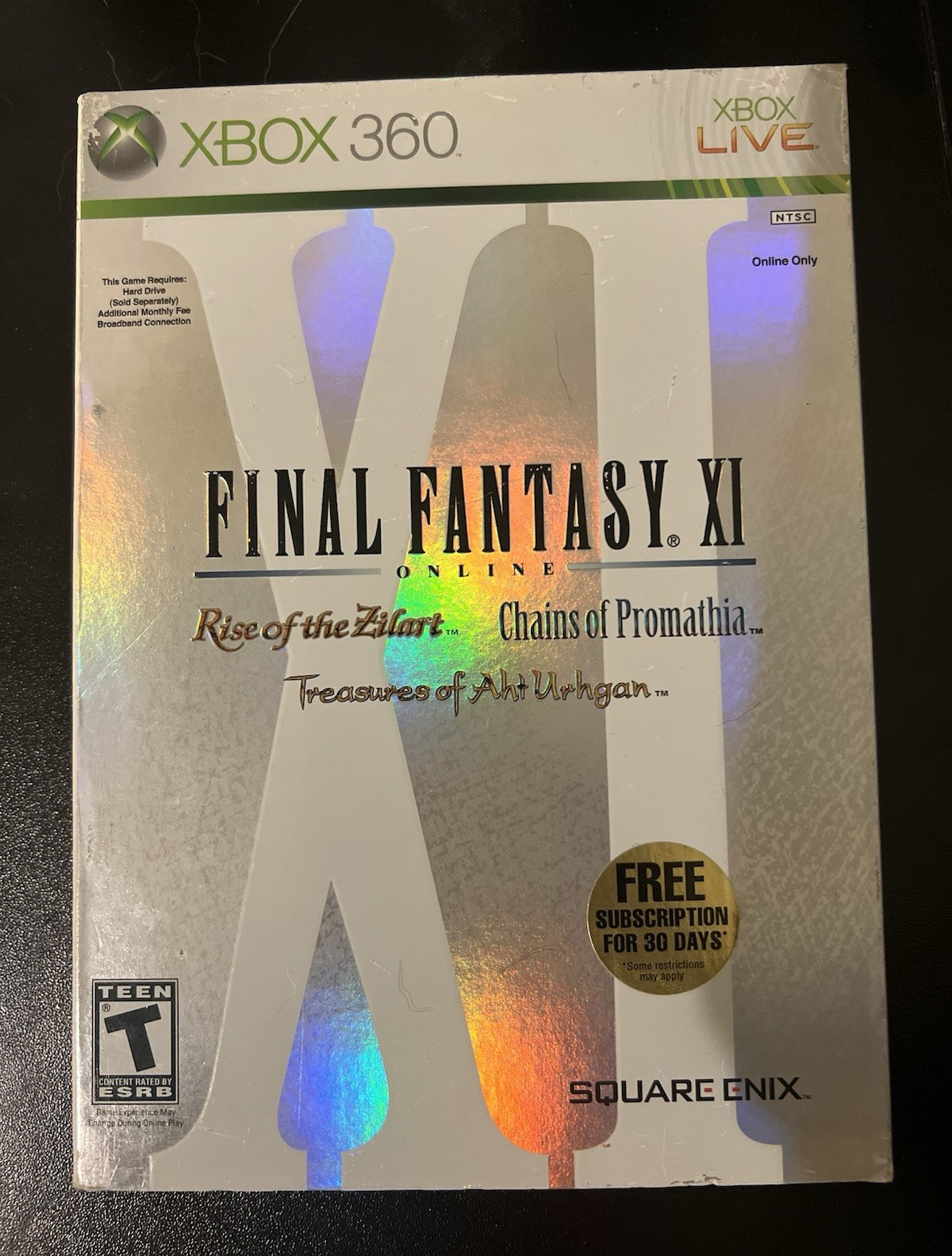 Final Fantasy XI Online Holographic Slipcover Xbox 360 Tested