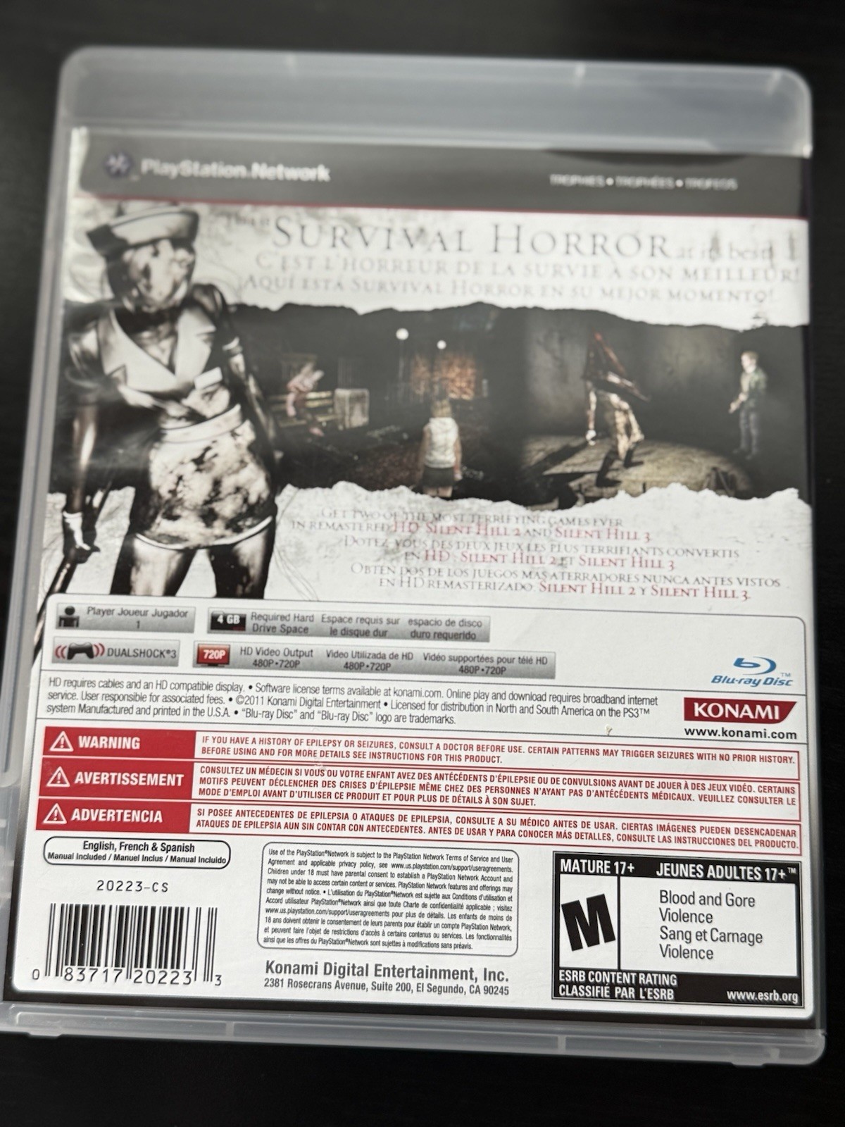 Silent Hill HD Collection ( PlayStation 3 / PS3 ) CIB Complete