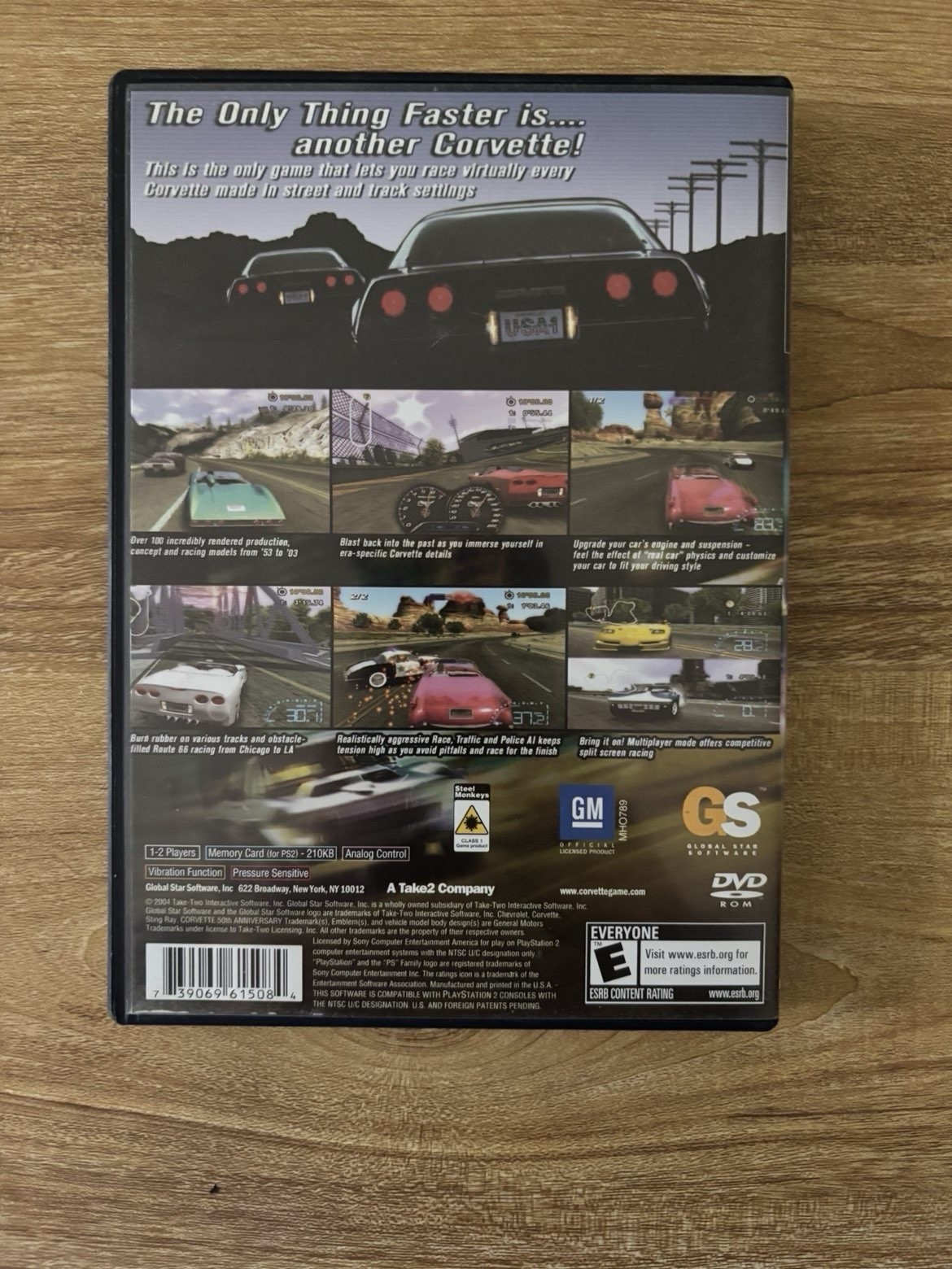 Global Star Software Corvette PS2 Racing Multiplayer E 2004 NTSC-U/C Manual