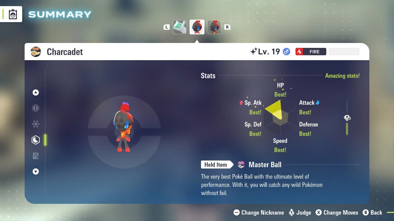 ✨COMBO SHINY CHARCADET & ARMAROUGE & CERULEDGE ✨6IV MAX EV⭐POKEMON LEGENDS ZA