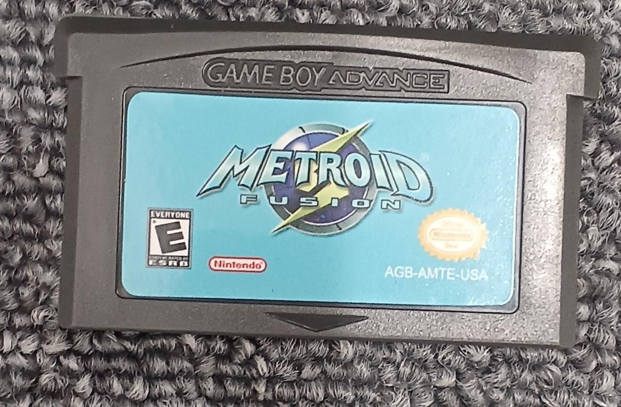 Nintendo GBA Metroid Fusion North American Version Card, In Case