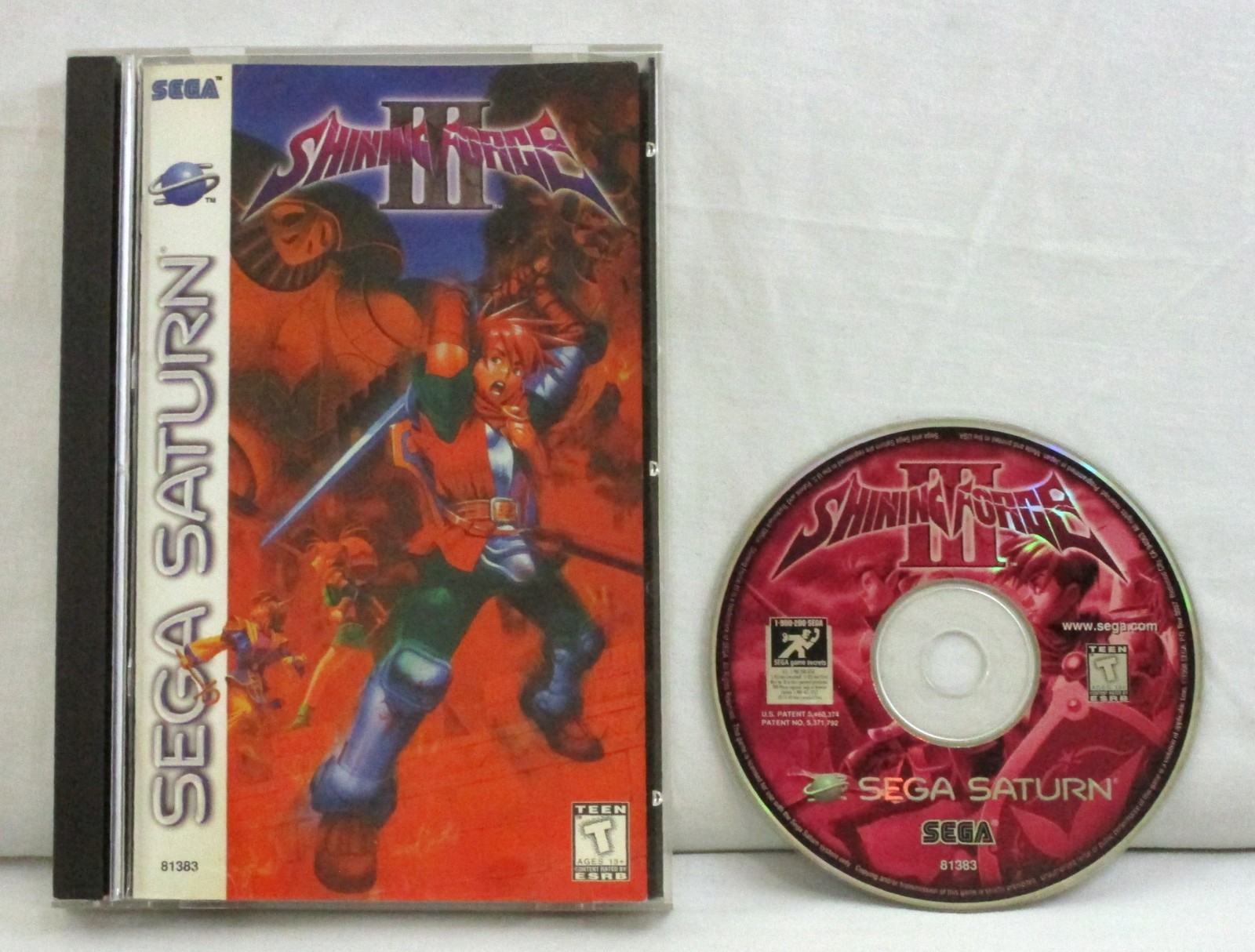Shining Force III Sega Saturn Video Game COMPLETE 1998