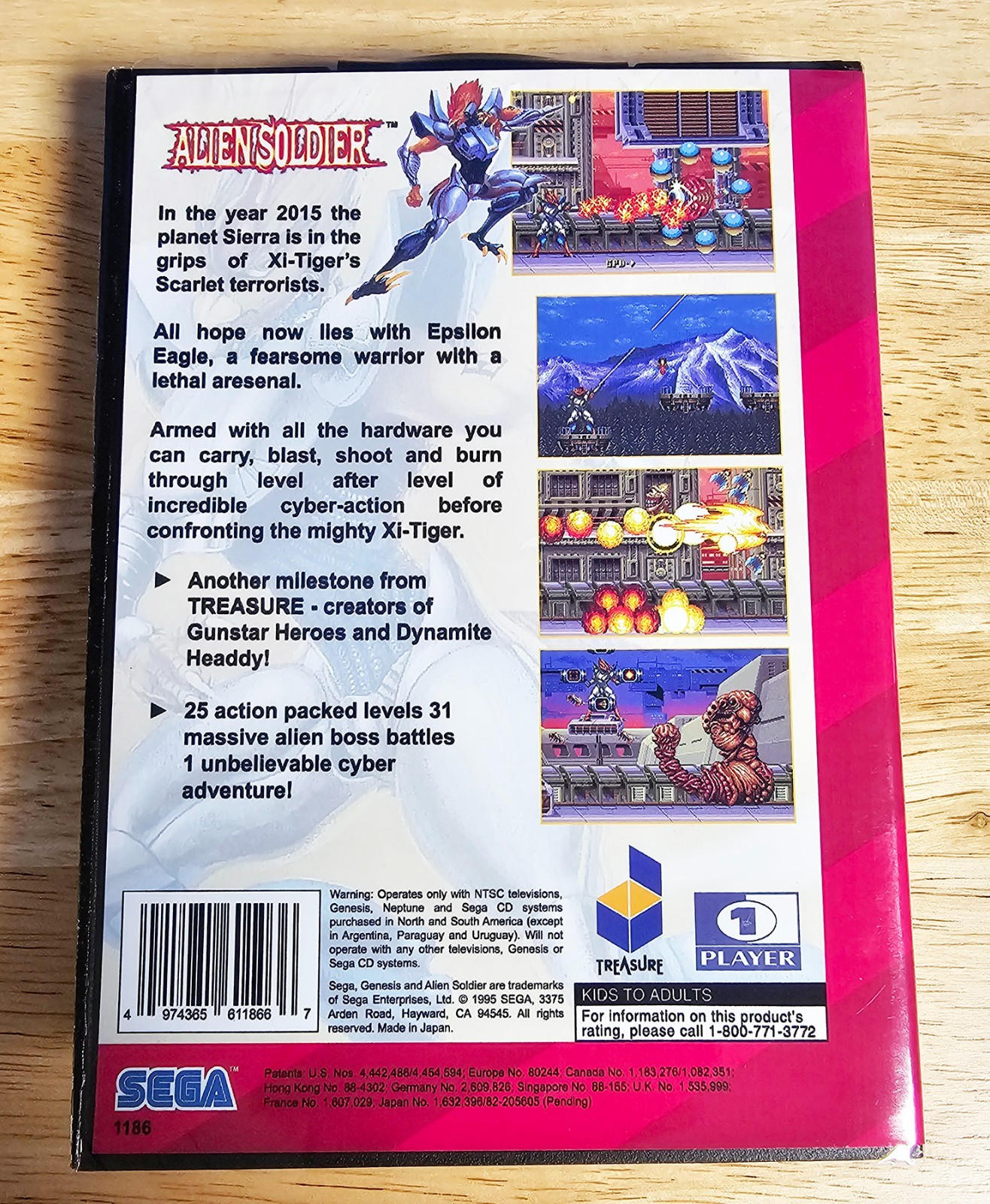 Captain Lang – 16 Bit MD Game, Case, Manual For Sega Mega Drive Genesis