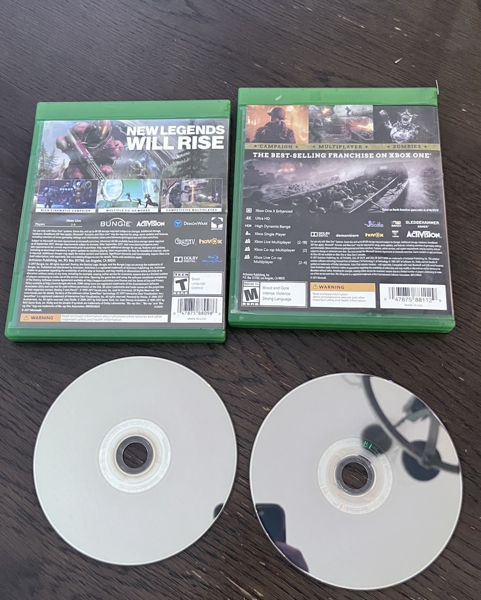 Call of Duty World War II & Destiny – Xbox One 2 Game Bundle