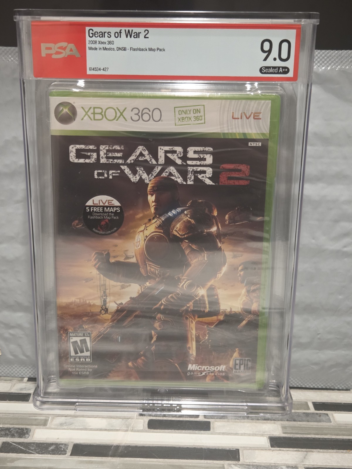 Gears of War 2 DNSB PSA 9.0A ++ Xbox 360