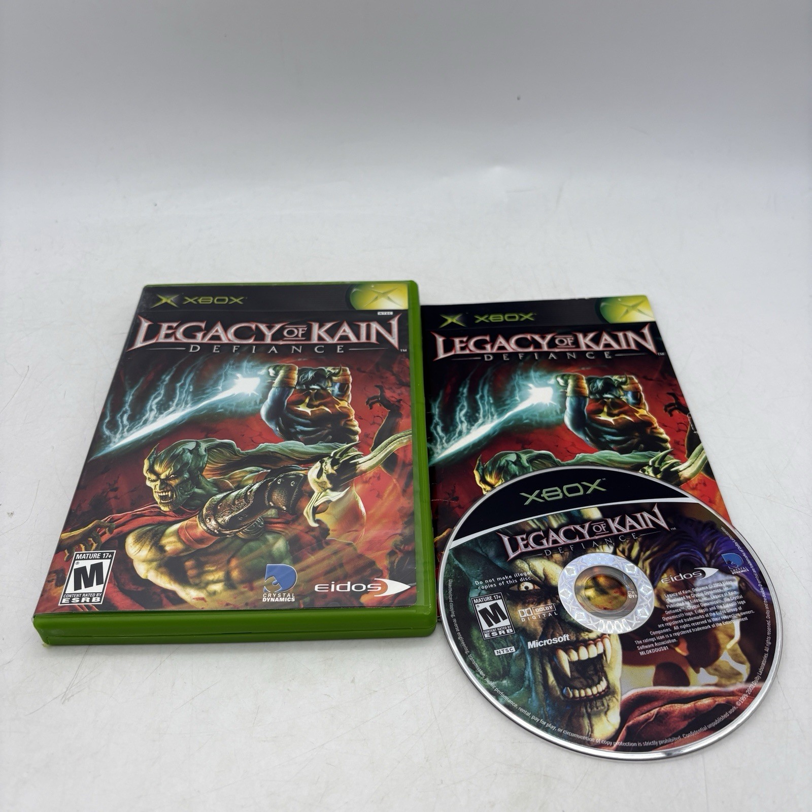 Legacy of Kain: Defiance (Xbox, 2003) Complete w/ Manual CIB Tested