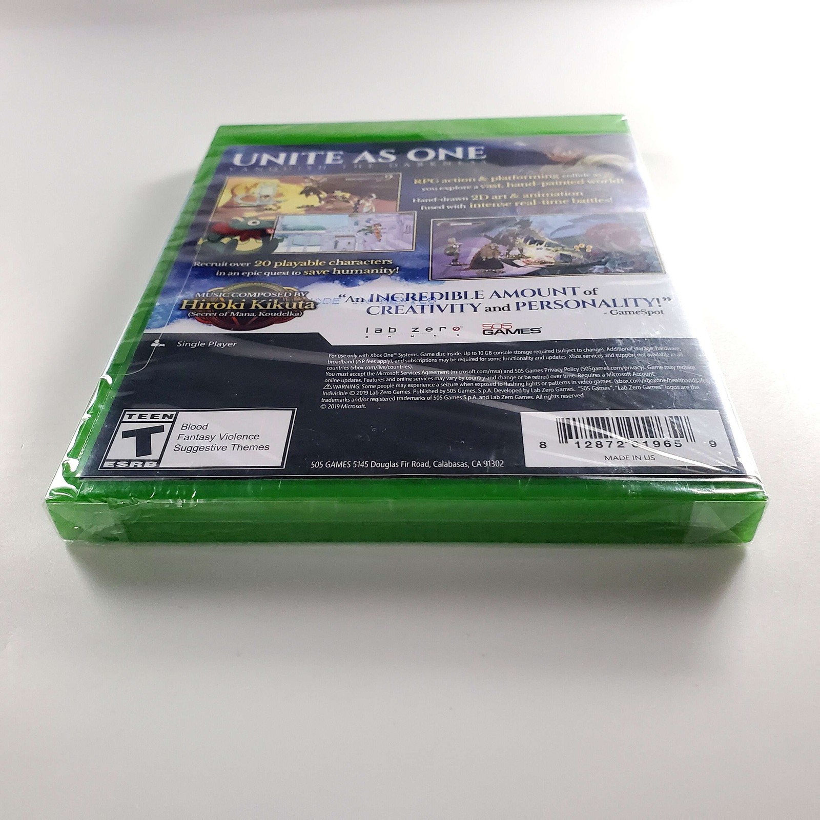 (Sealed) Indivisible – Microsoft Xbox One 1Y Guarantee