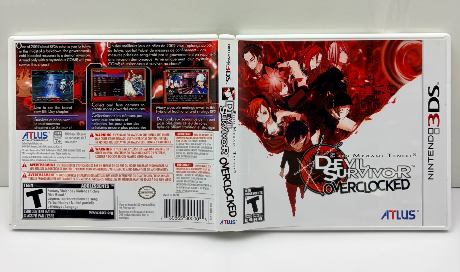 Shin Megami Tensei Devil Survivor Overclocked (Nintendo 3DS, 2011) 3DS CIB