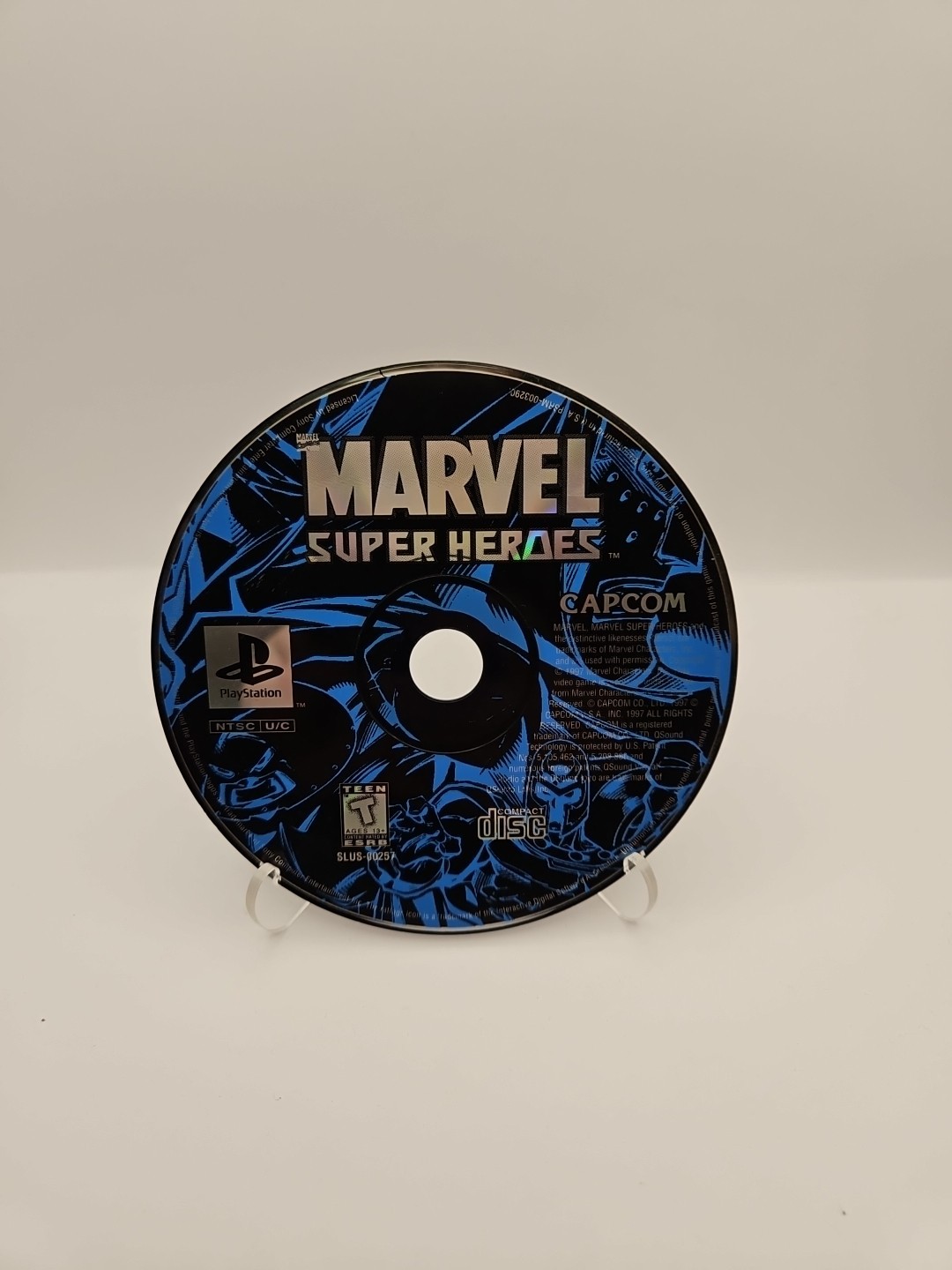 Marvel Super Heroes (Sony PlayStation 1, 1997) Disc Only