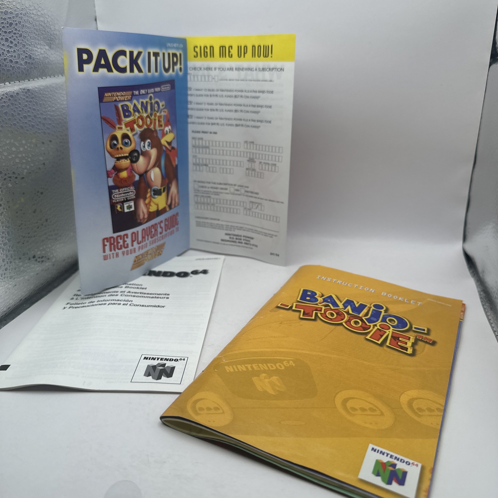 Banjo-Kazooie Banjo-Tooie Nintendo 64 N64 Games Lot Bundle Cartridges Rareware