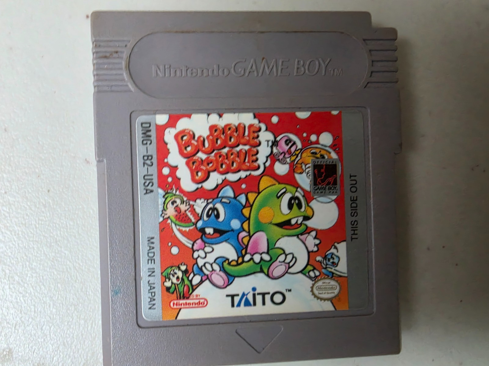 Bubble Bobble Nintendo Game Boy GameBoy Natsume Authentic Cart Only