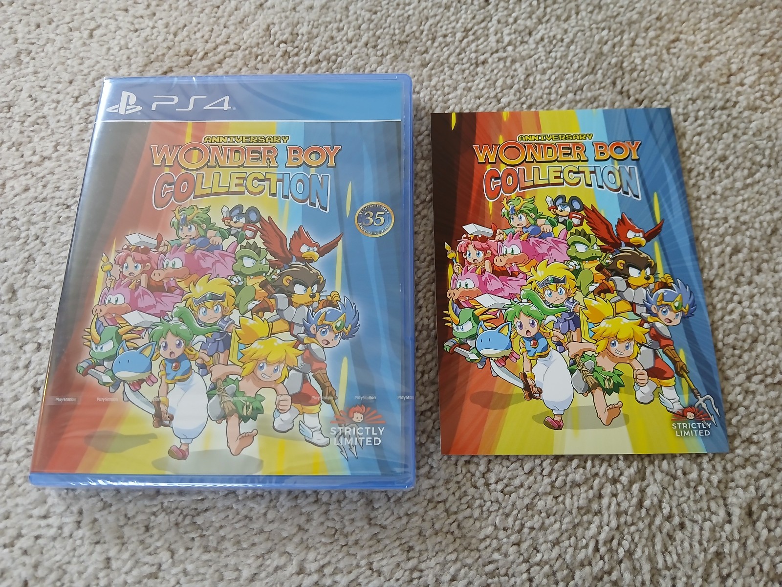 PS4: Wonder Boy Anniversary Collection (Strictly Limited Games) + Postcard NEW