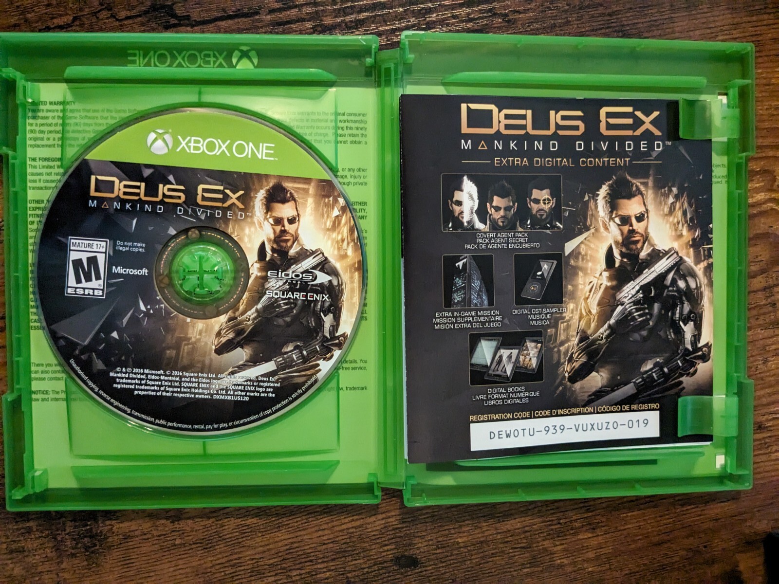 Deus Ex: Mankind Divided (Day One Edition) – Xbox One – Complete/CIB