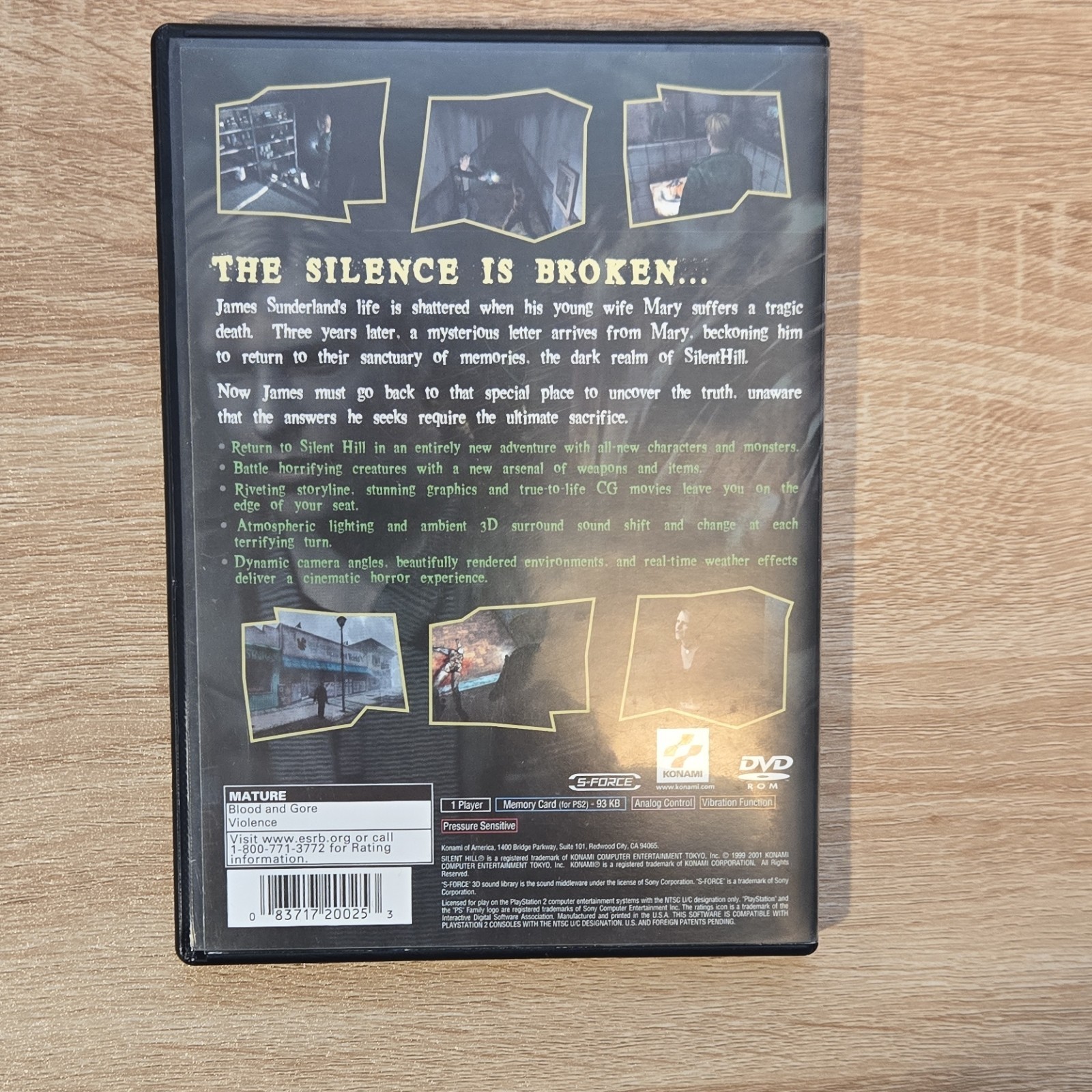 Silent Hill 2 Game For PlayStation 2 Complete In Box Very Good Condition