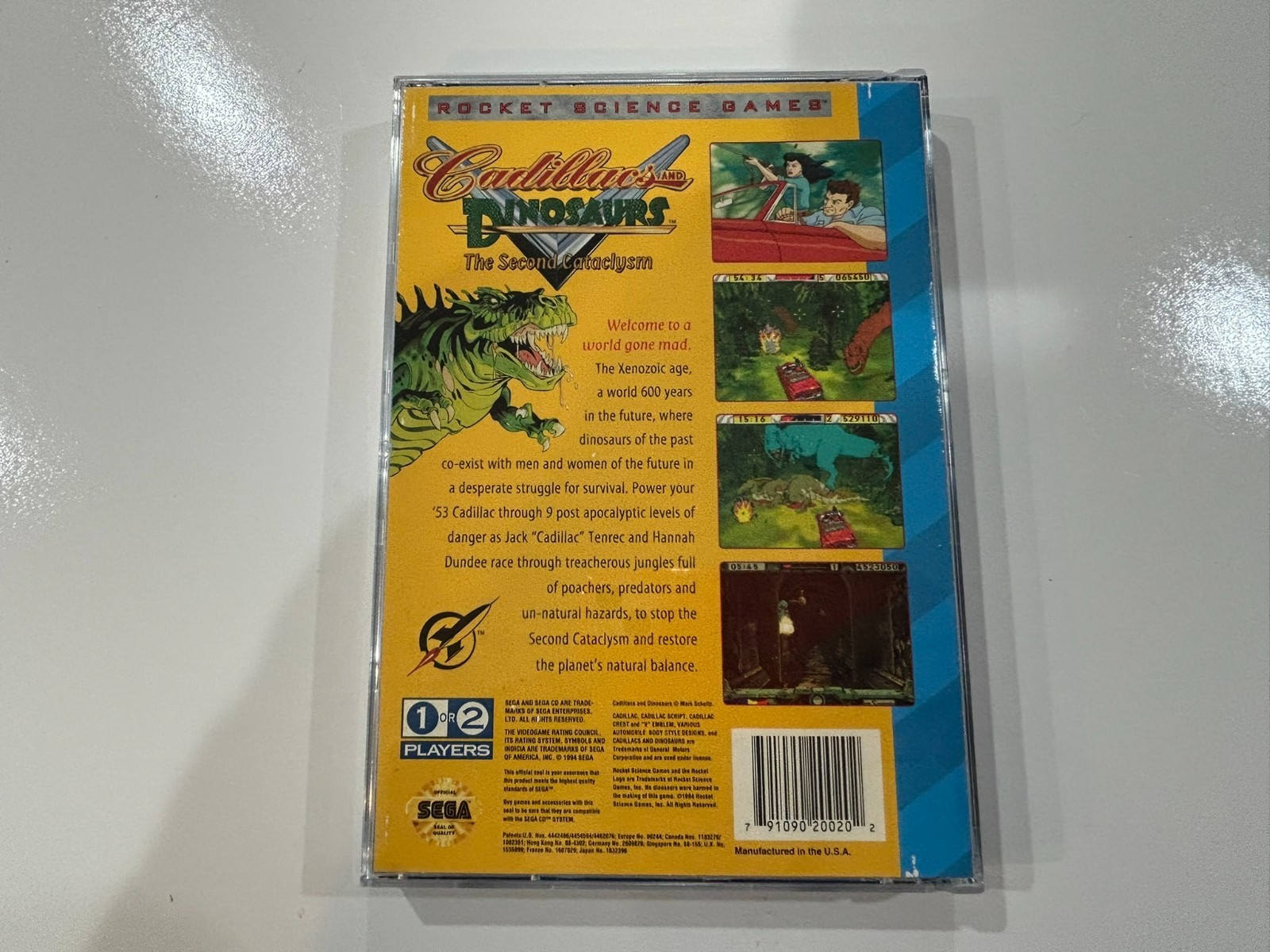 Cadillacs and Dinosaurs: The Second Cataclysm (Sega CD) Complete w Reg N MINT