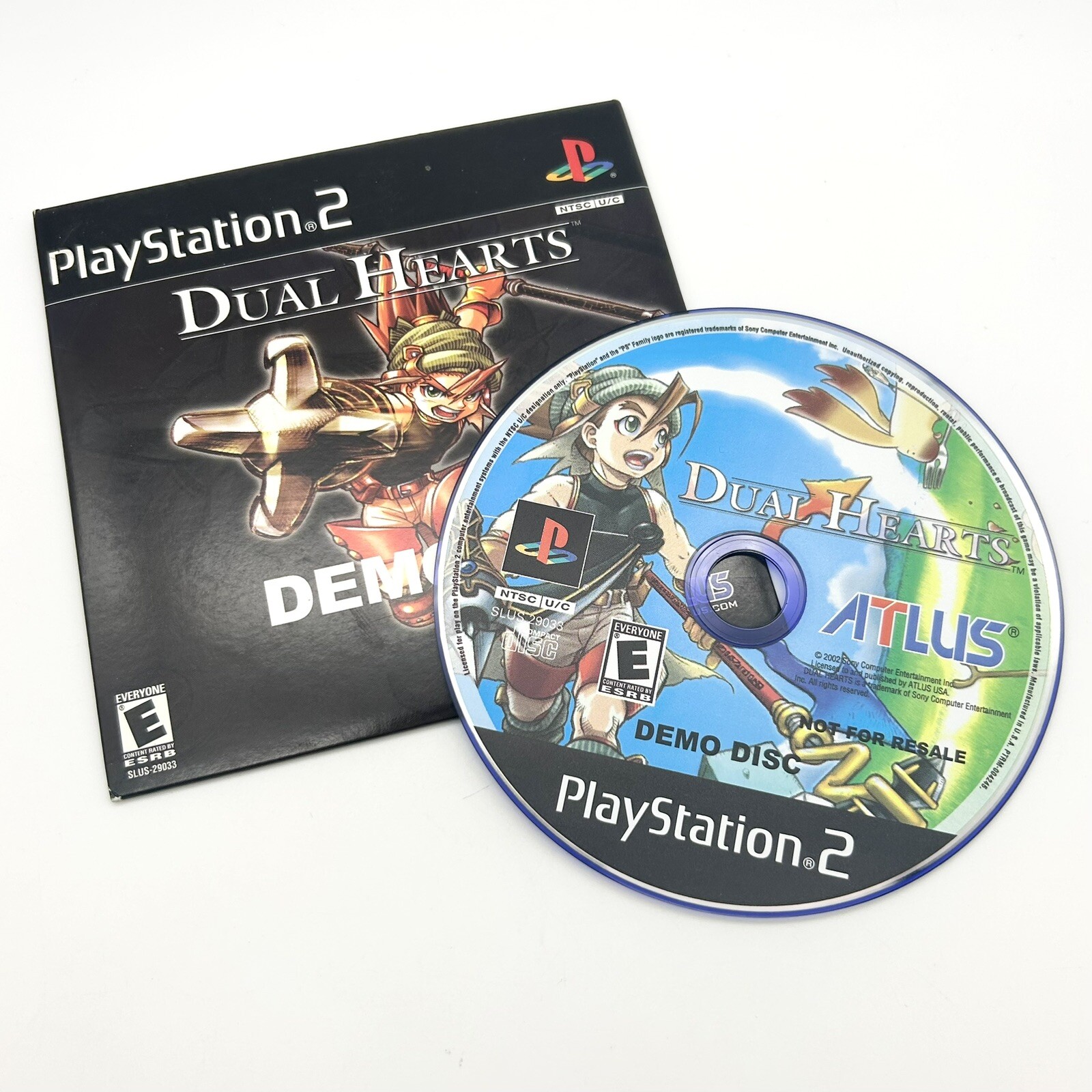 Ps2 PlayStation 2 Dual Hearts Demo CD Altus