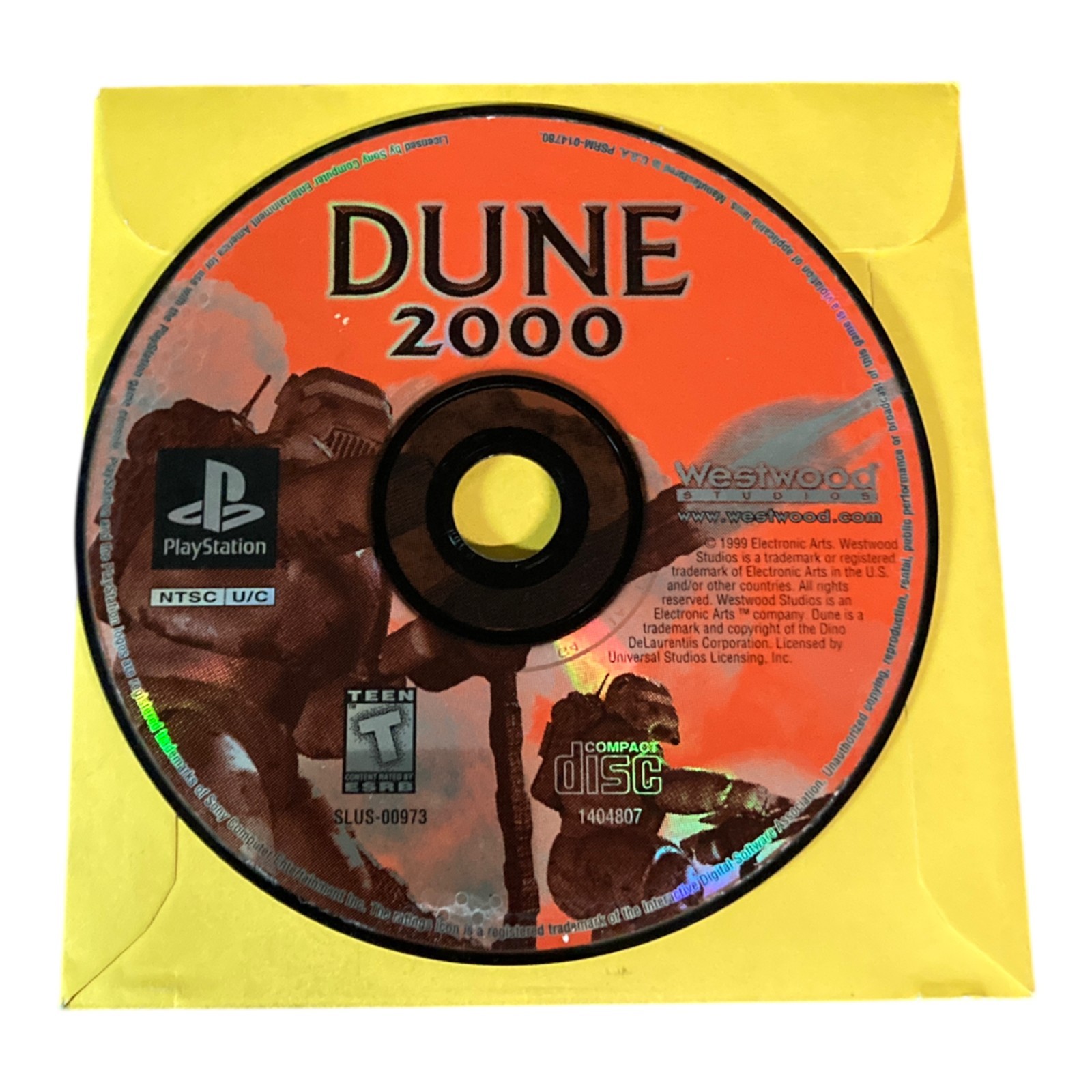 Sony PlayStation 1 PS1 Disc Only Tested Dune 2000