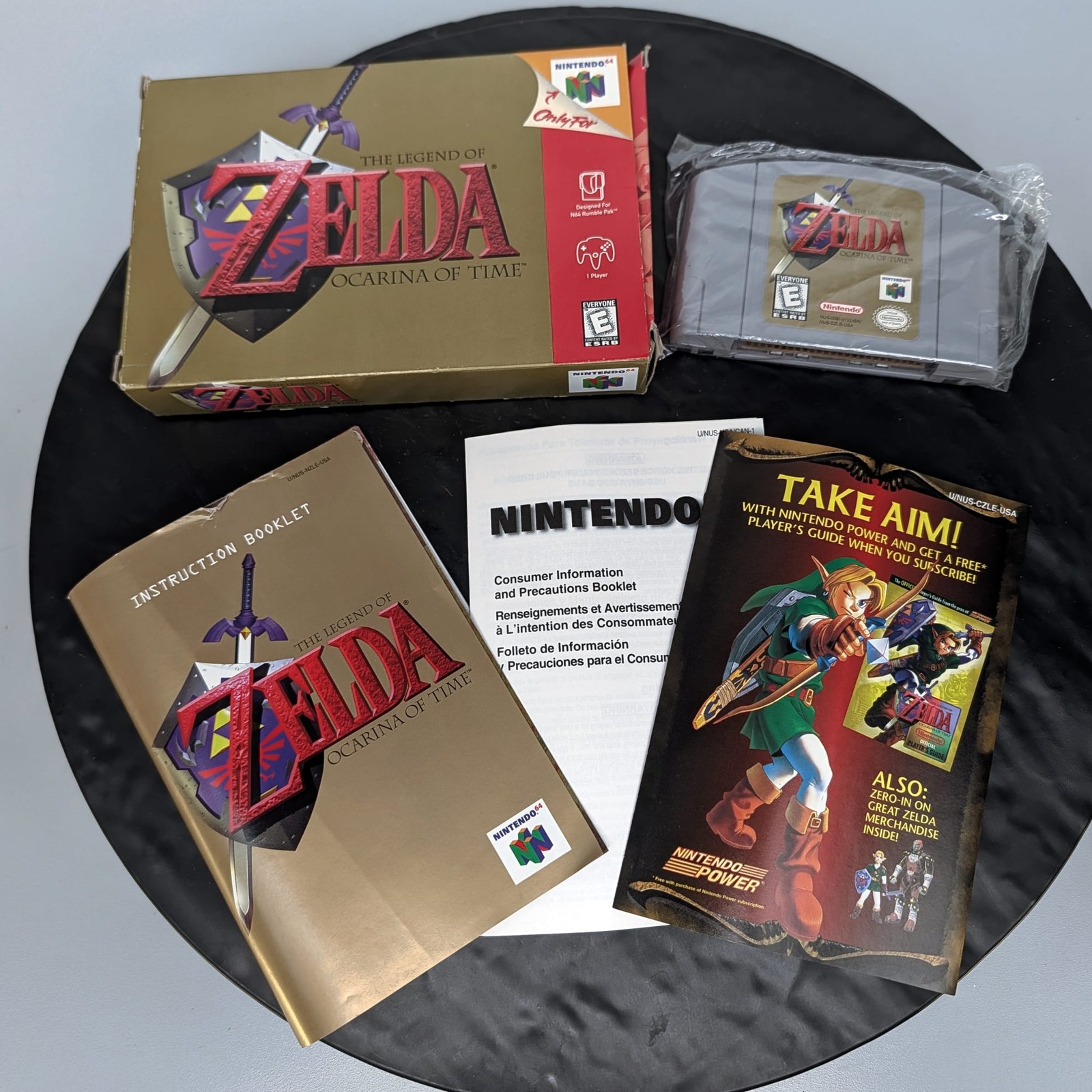 Nintendo 64 N64 The Legend of Zelda Ocarina of Time Complete CIB Box AUTHENTIC