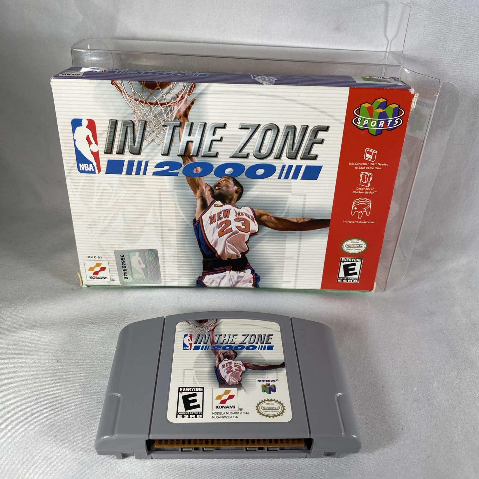 NBA: In the Zone 2000 Nintendo 64 N64 Authentic Box & Game