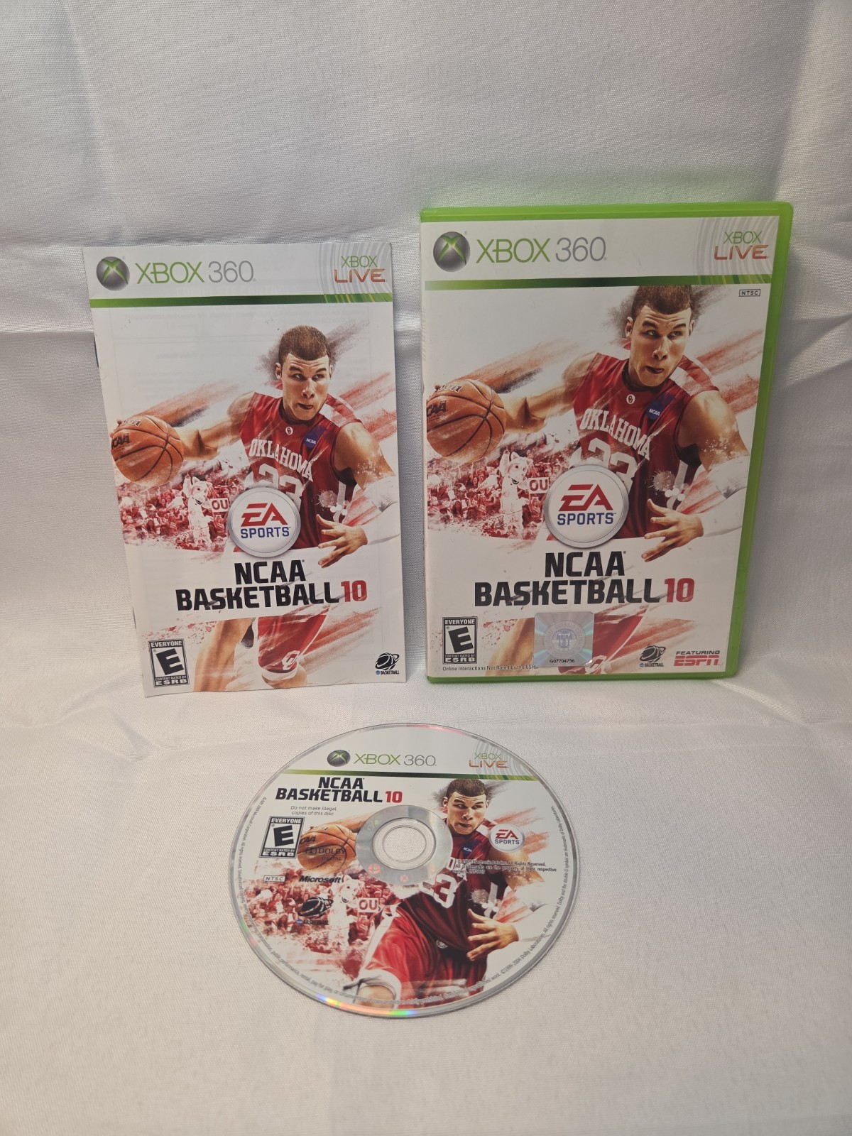 NCAA Basketball 10 (Microsoft Xbox 360) Complete With Manual (CIB) Tested