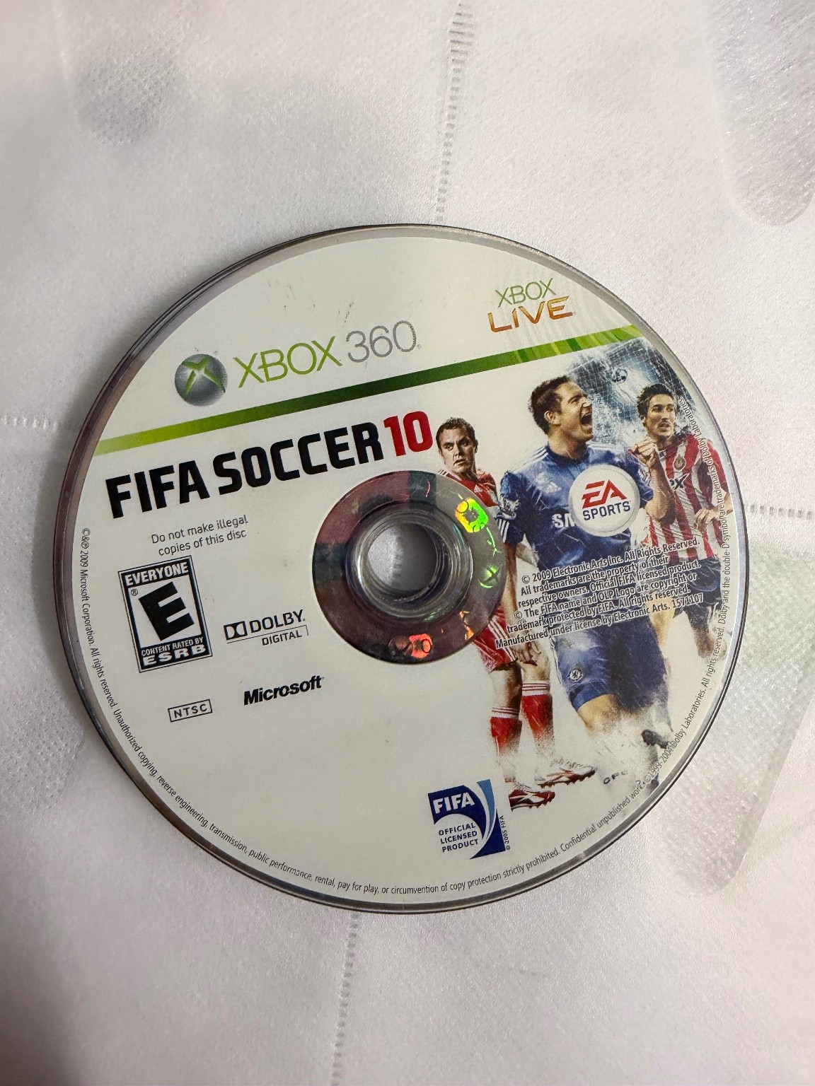 FIFA Soccer 10 Xbox 360 Video Game Xbox Live Sports Football