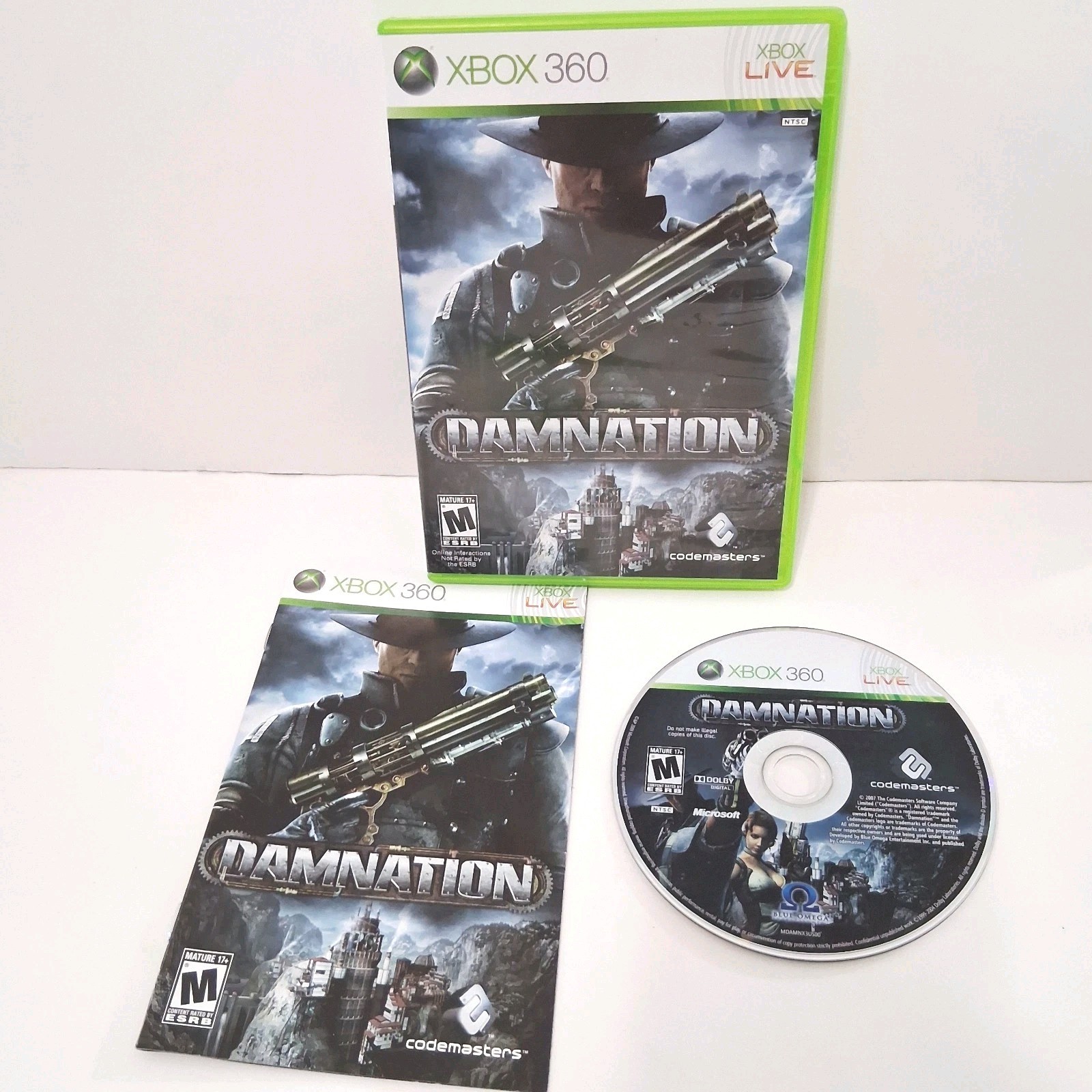 Damnation Microsoft Xbox 360 Complete CIB