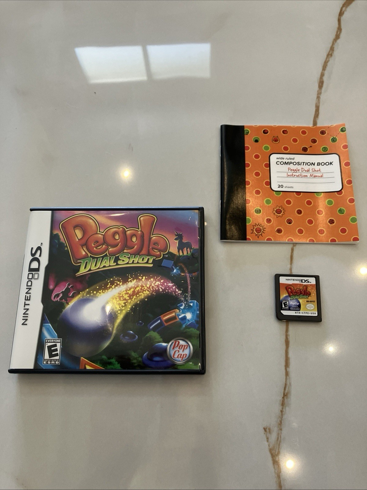 Peggle Dual Shot Nintendo DS Game CIB Complete w Manual Authentic Tested