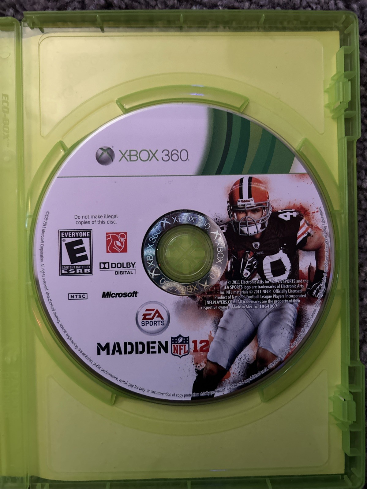 Madden NFL 12 (Xbox 360, 2011) | Complete CIB w/ Manual | Tested & Working
