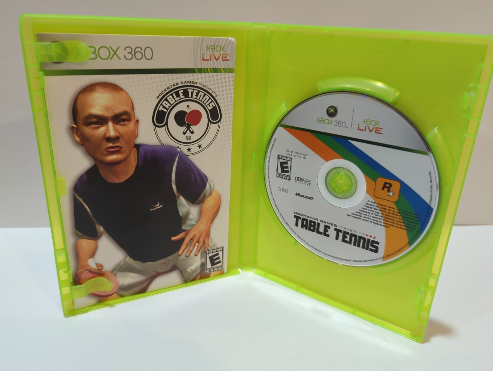 Rockstar Games Presents Table Tennis (Microsoft Xbox 360, 2006) Complete, tested