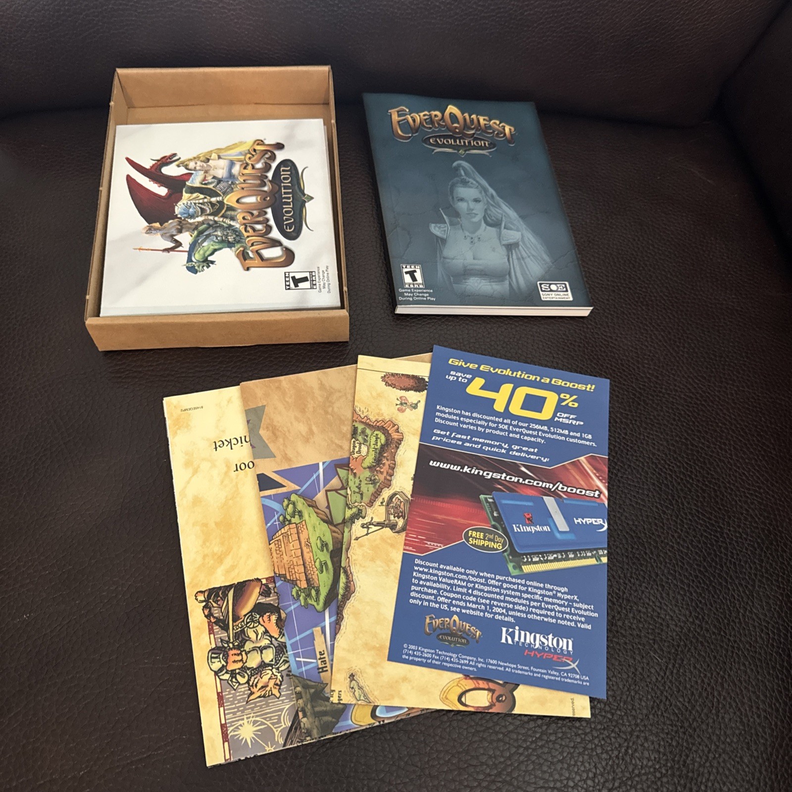 EverQuest: Evolution (PC, 2003) BIG BOX VINTAGE COMPLETE Mint condition
