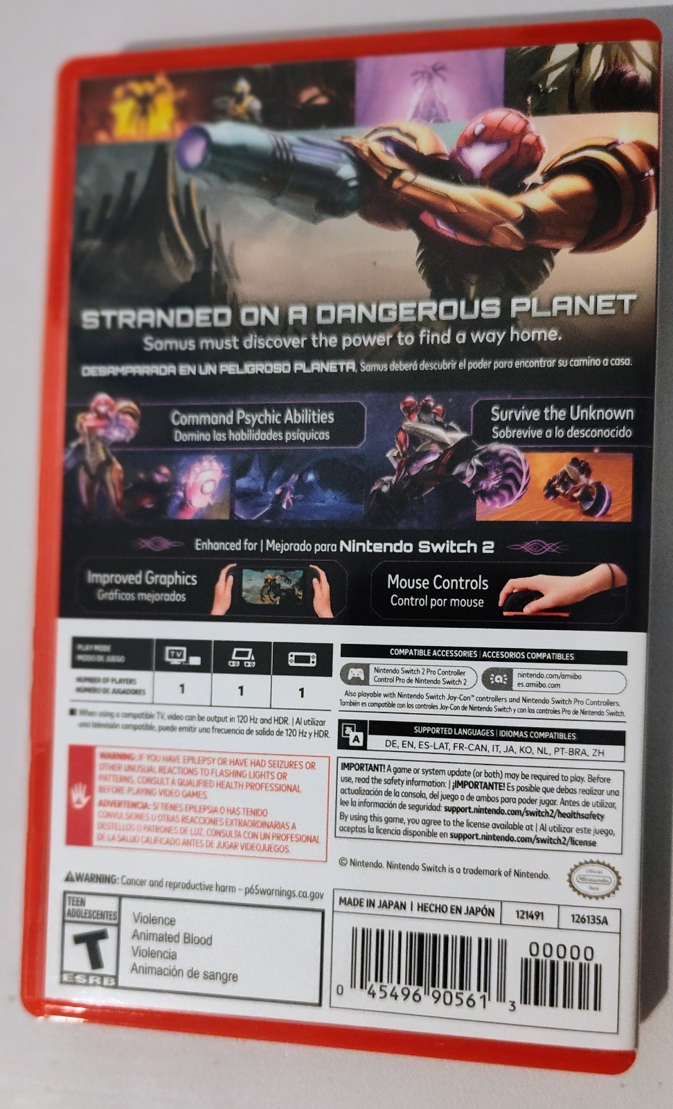 Metroid Prime 4 Beyond Nintendo Switch 2 Game Adult Owned