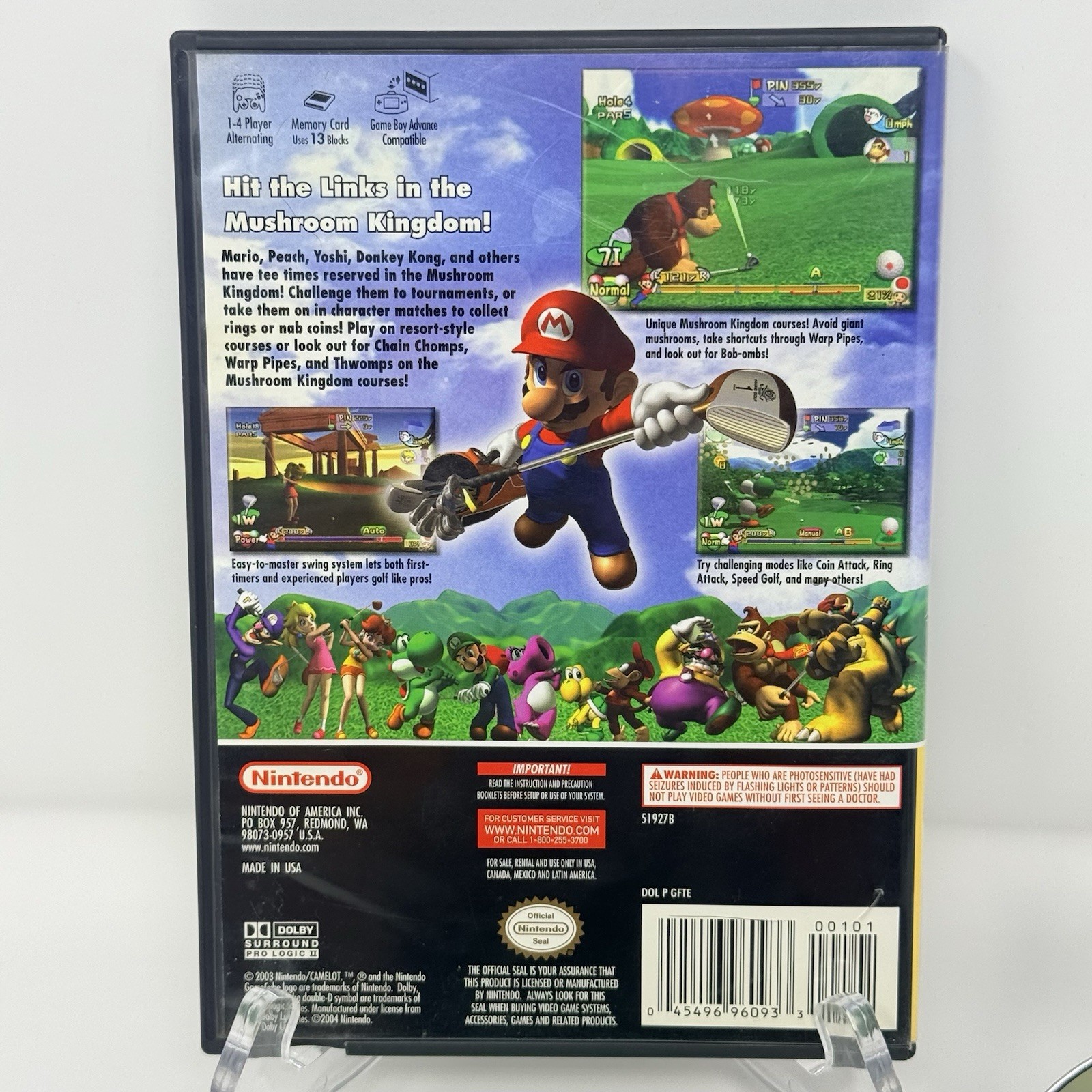 Mario Golf Toadstool Tour GameCube Complete CIB Tested