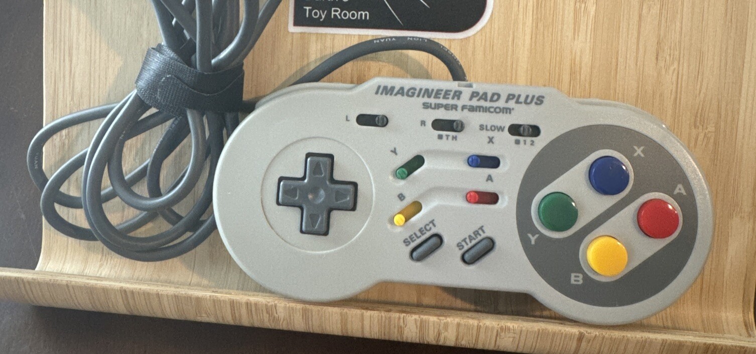 SFC SNES Imagineer PAD PLUS controller Super Famicom Nintendo CIB Very Nice!!
