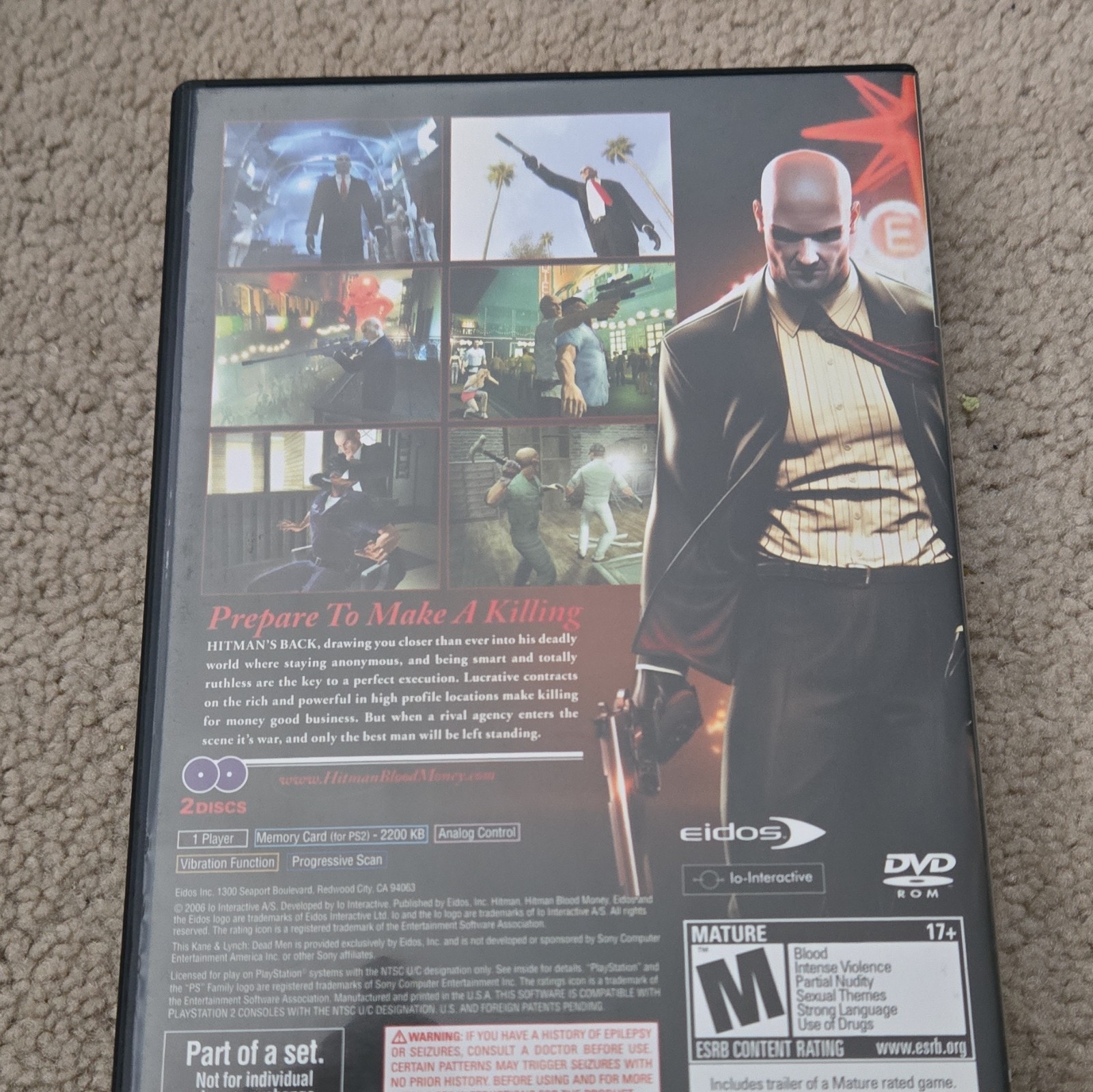 Eidos Hitman Trilogy Action & Adventure M PS2 NTSC-U/C Manual Included