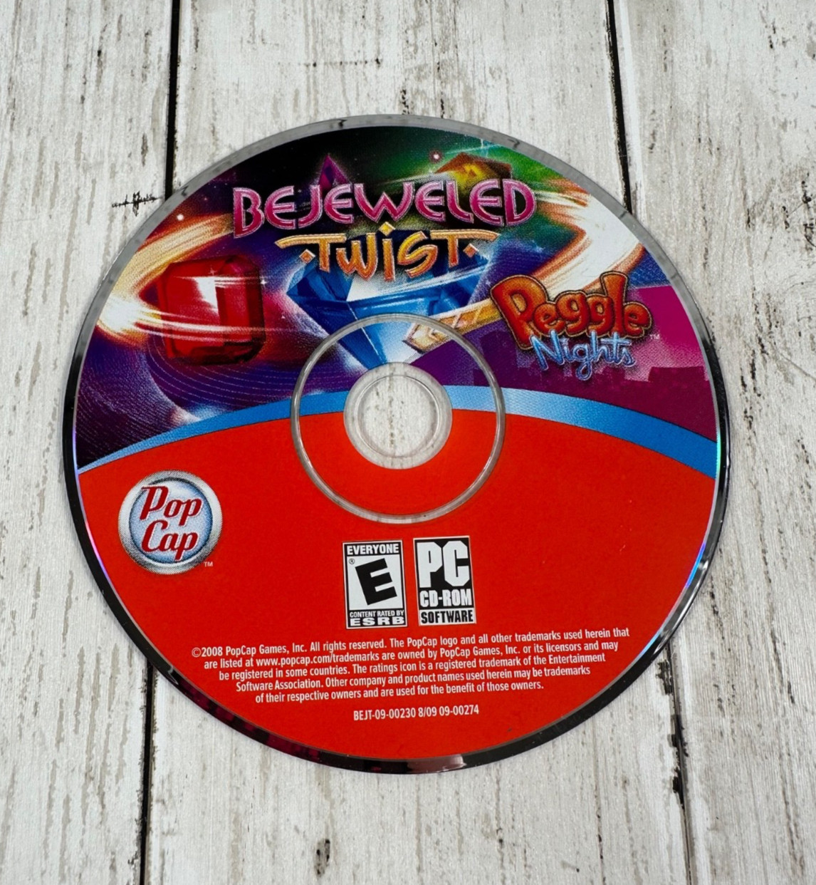 PopCap Games Bejeweled Twist PC CD-ROM Peggle Nights, 2008, Disc Only