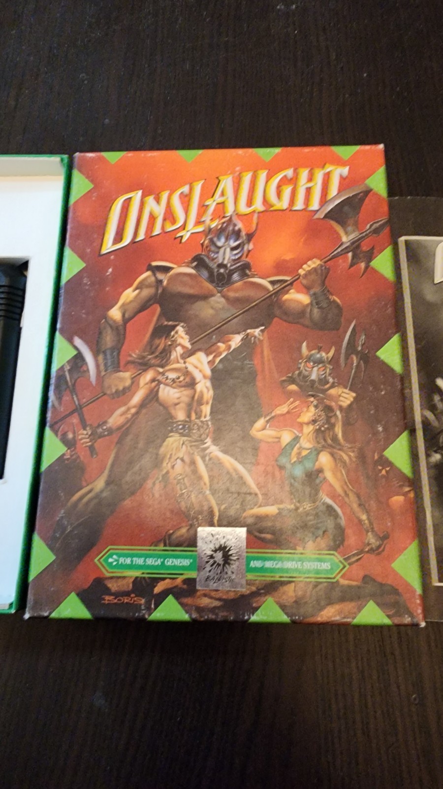Onslaught Sega Genesis Rare! Authentic Cib Complete in Box!