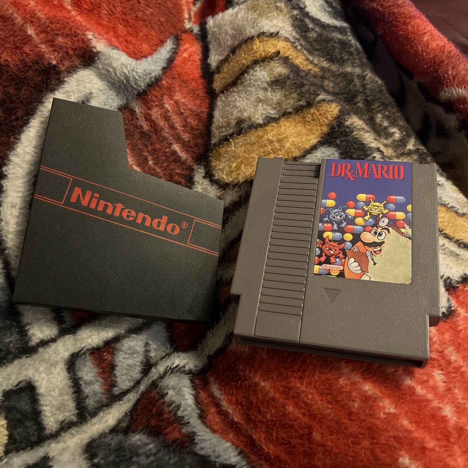 Dr. Mario Nintendo NES Cartridge With Sleeve