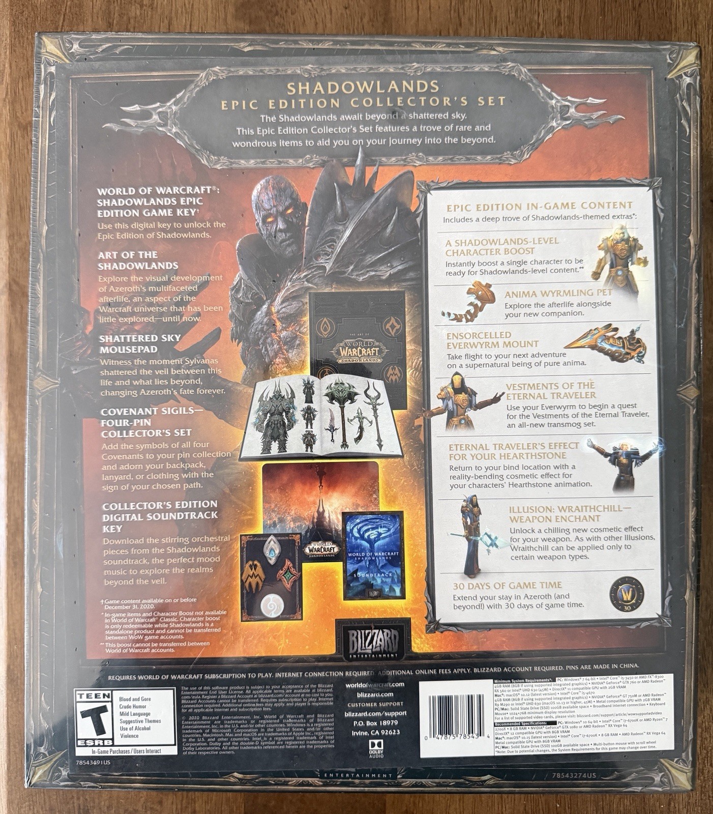 World of Warcraft: Shadowlands Collector’s Edition (Factory Sealed – Small Rip)
