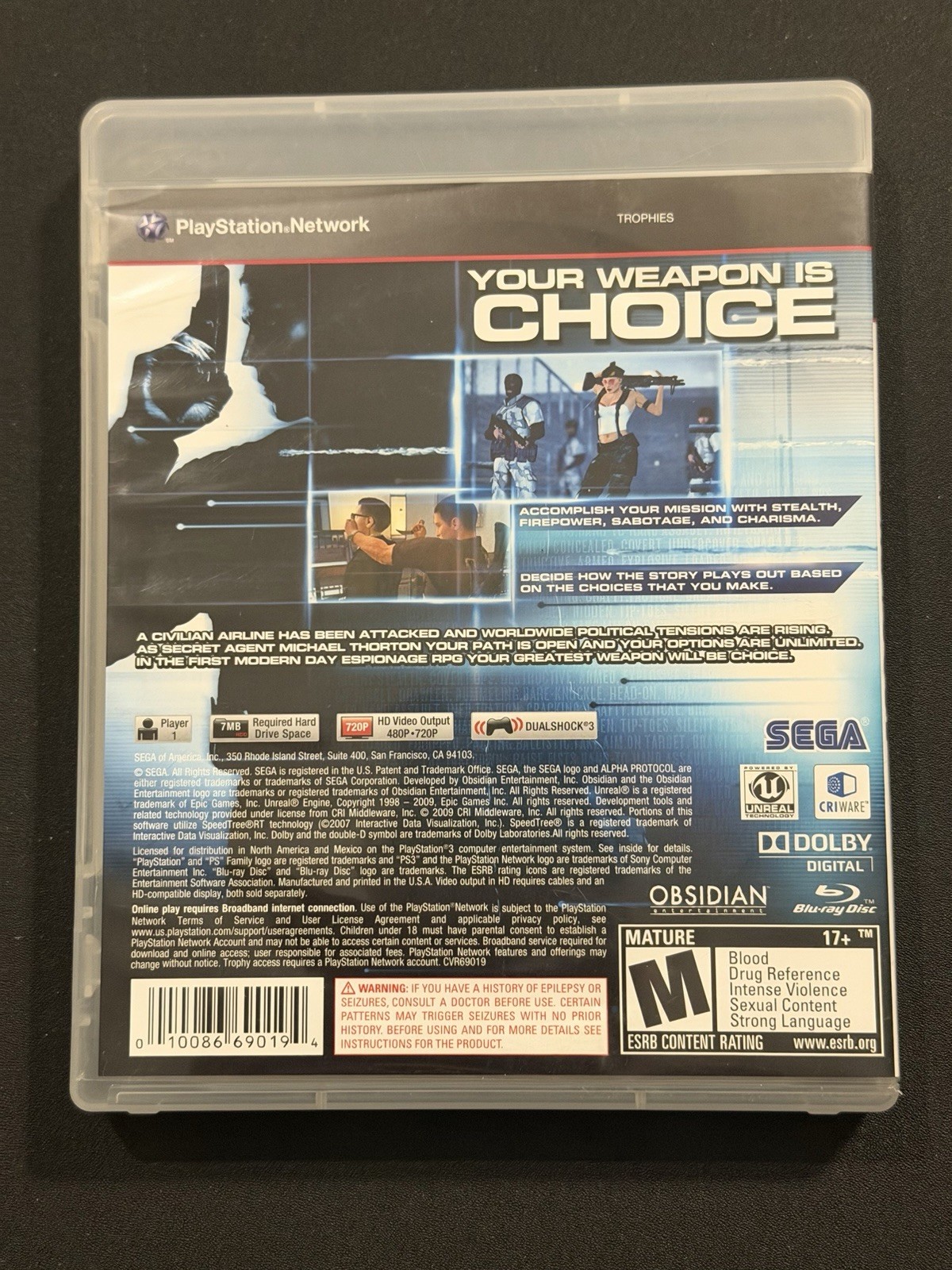 Alpha Protocol: The Espionage RPG – Sony PS3