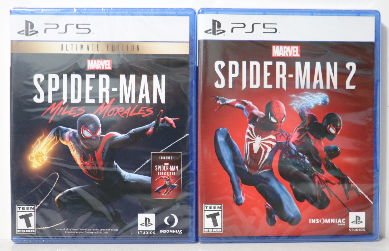 Spider-Man Remastered, Miles Morales & Spider-Man 2 (PlayStation 5, PS5) NEW
